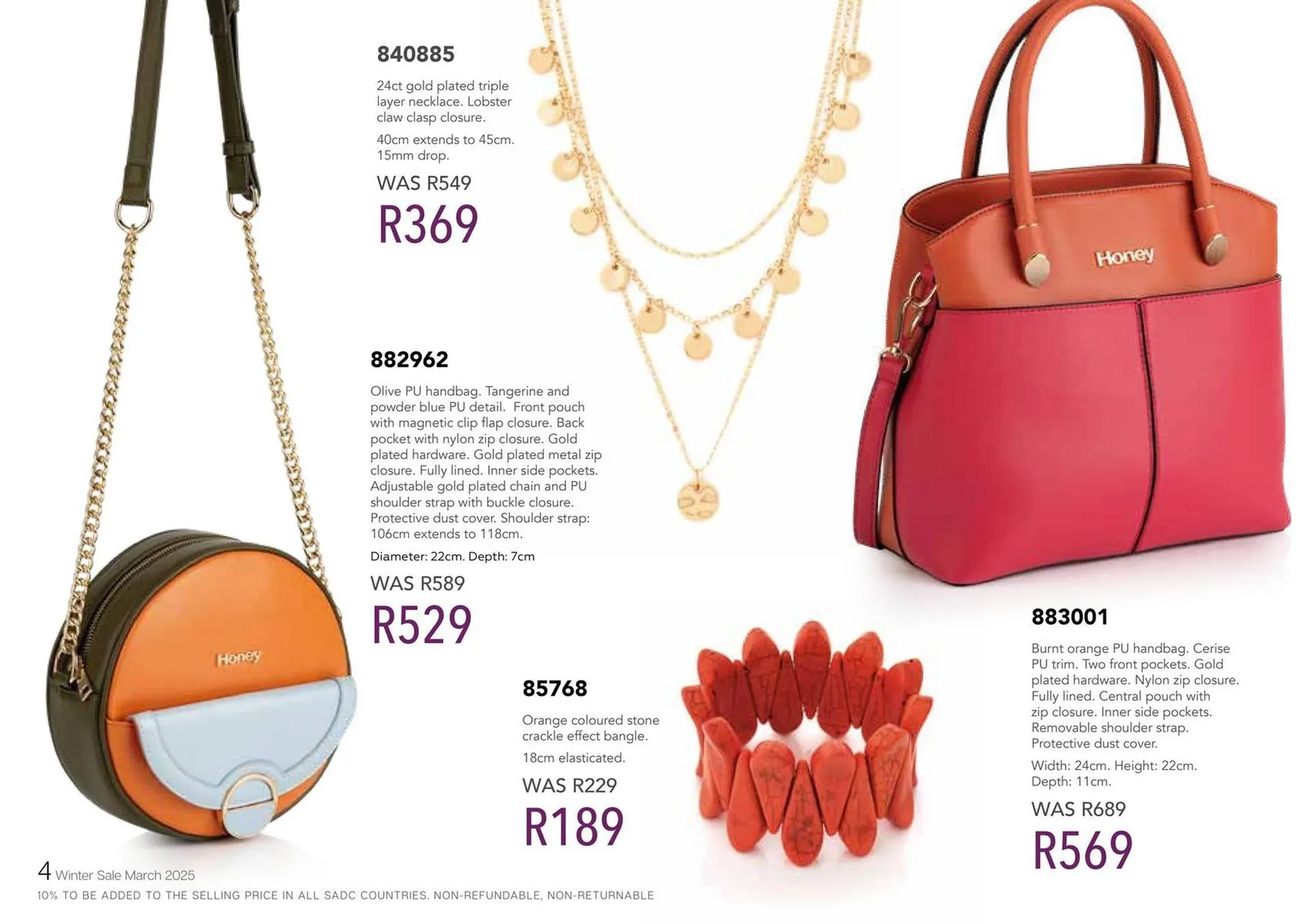Honey Fashion Accessories catalogue from 21 March to 3 April 2025 - Catalogue Page 1