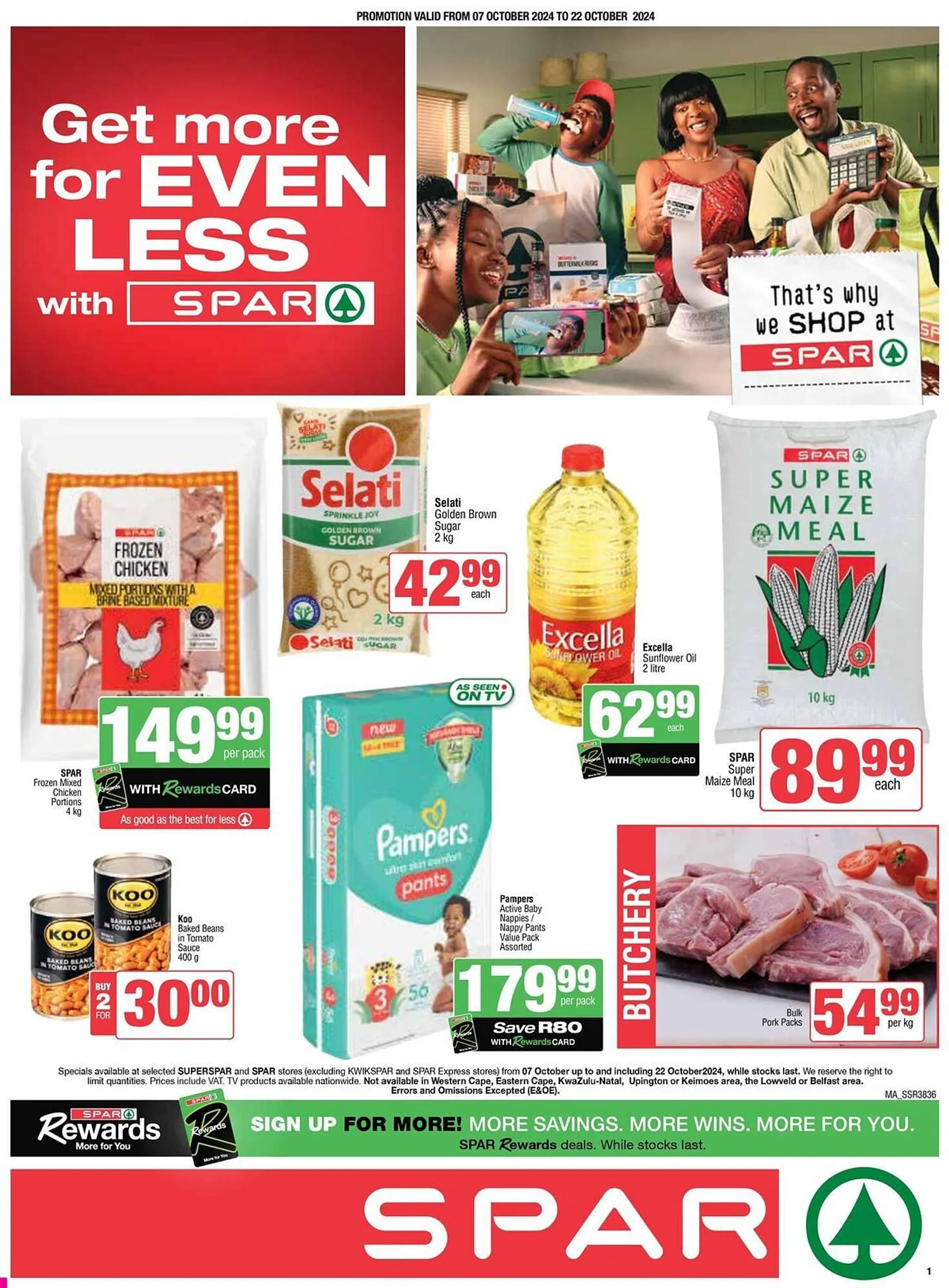 Spar catalogue from 7 October to 22 October 2024 - Catalogue Page 1