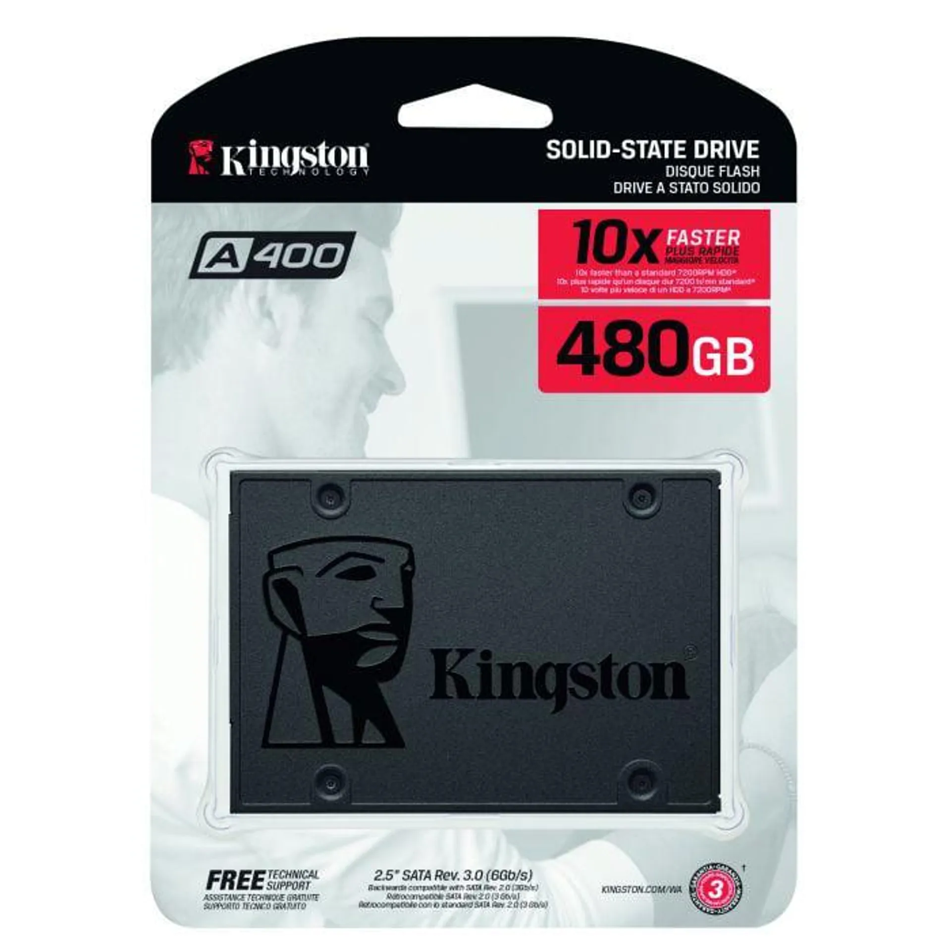 Kingston 480GB A400 Sata3 2.5 SSD