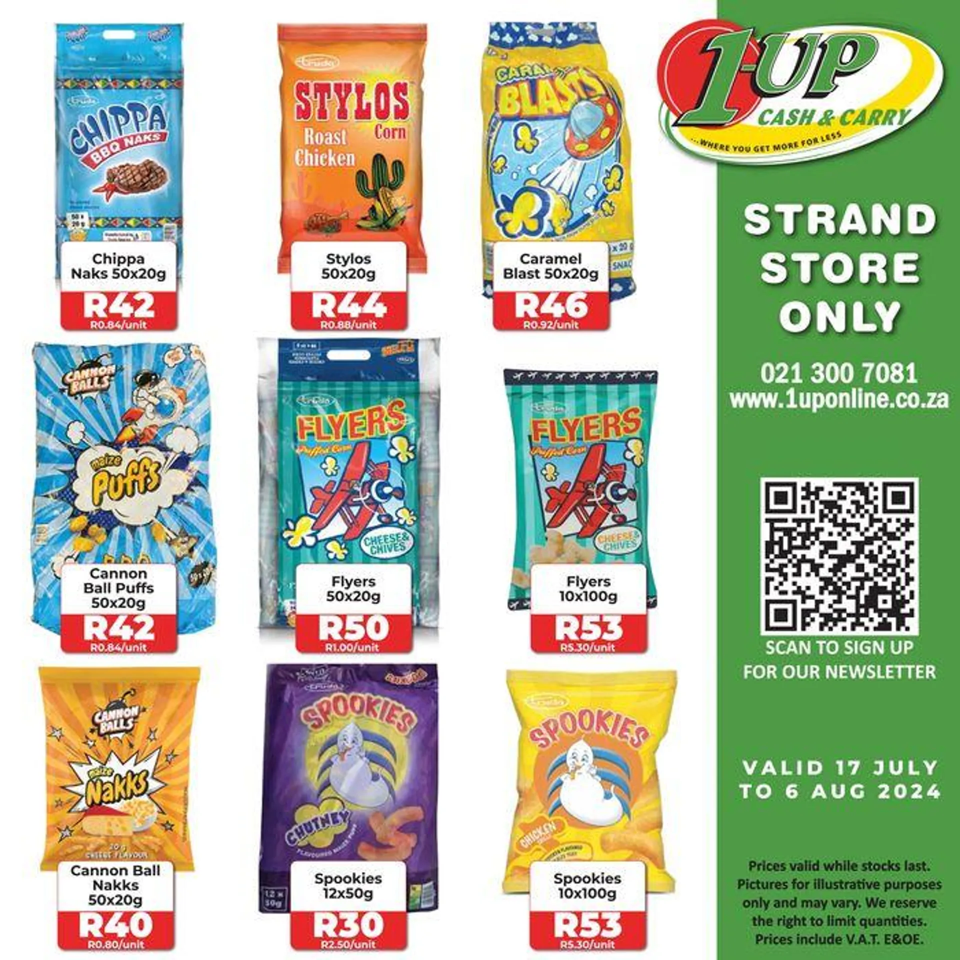 1UP weekly specials - 1