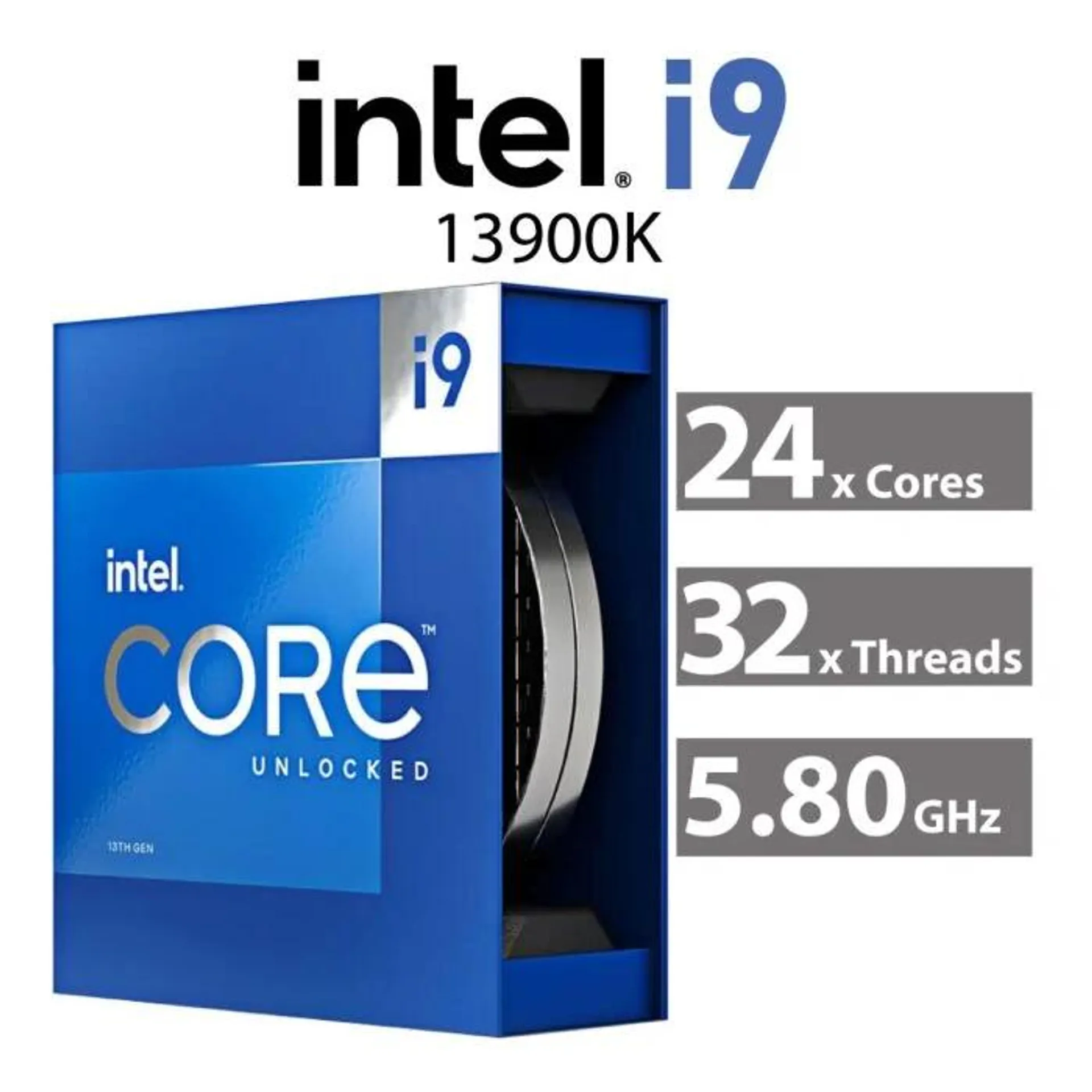 Intel Core i9-13900K Raptor Lake 24-Core 3.00GHz LGA1700 125W BX8071513900K Desktop Processor