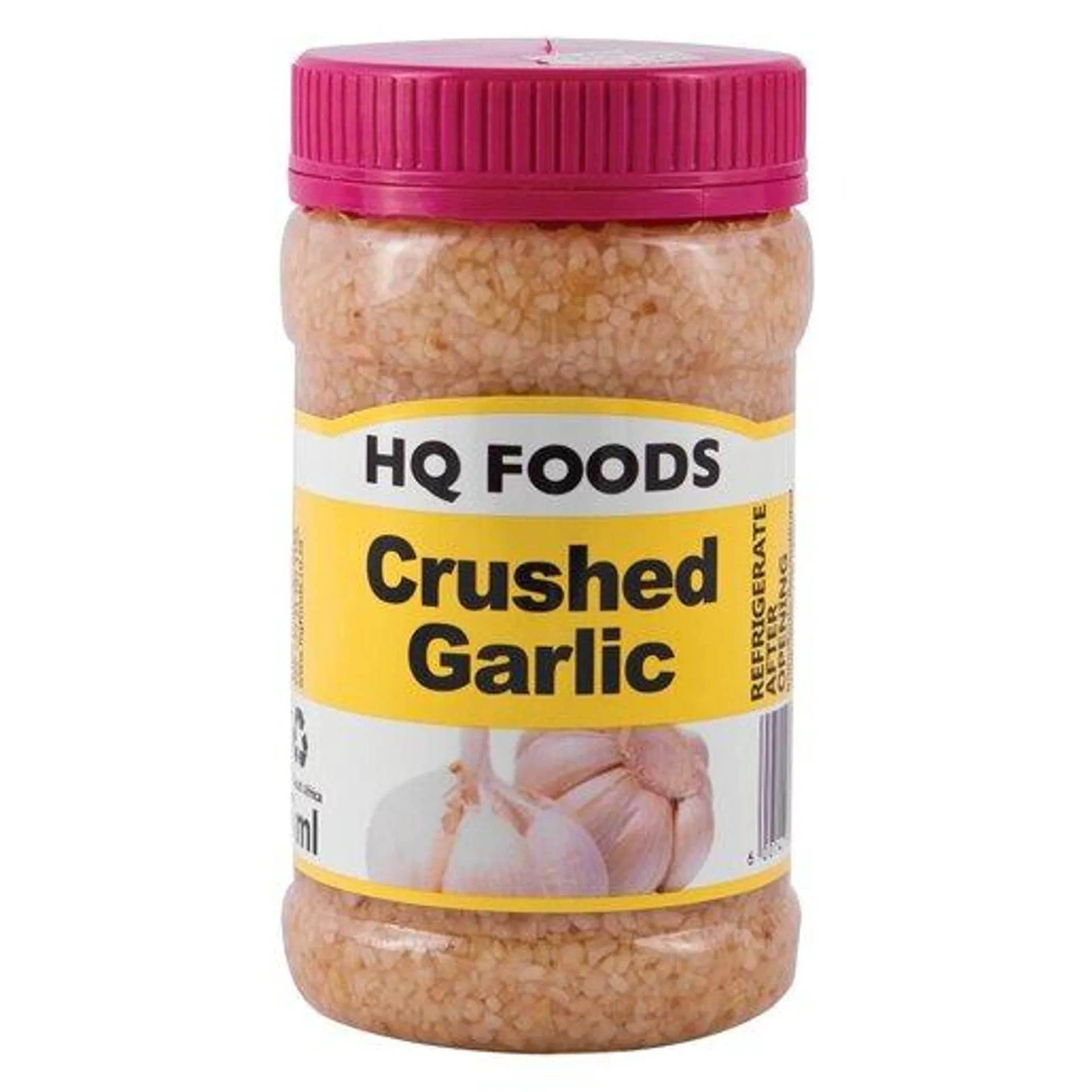 Hq Foods Pure Crushed Garlic 375ml