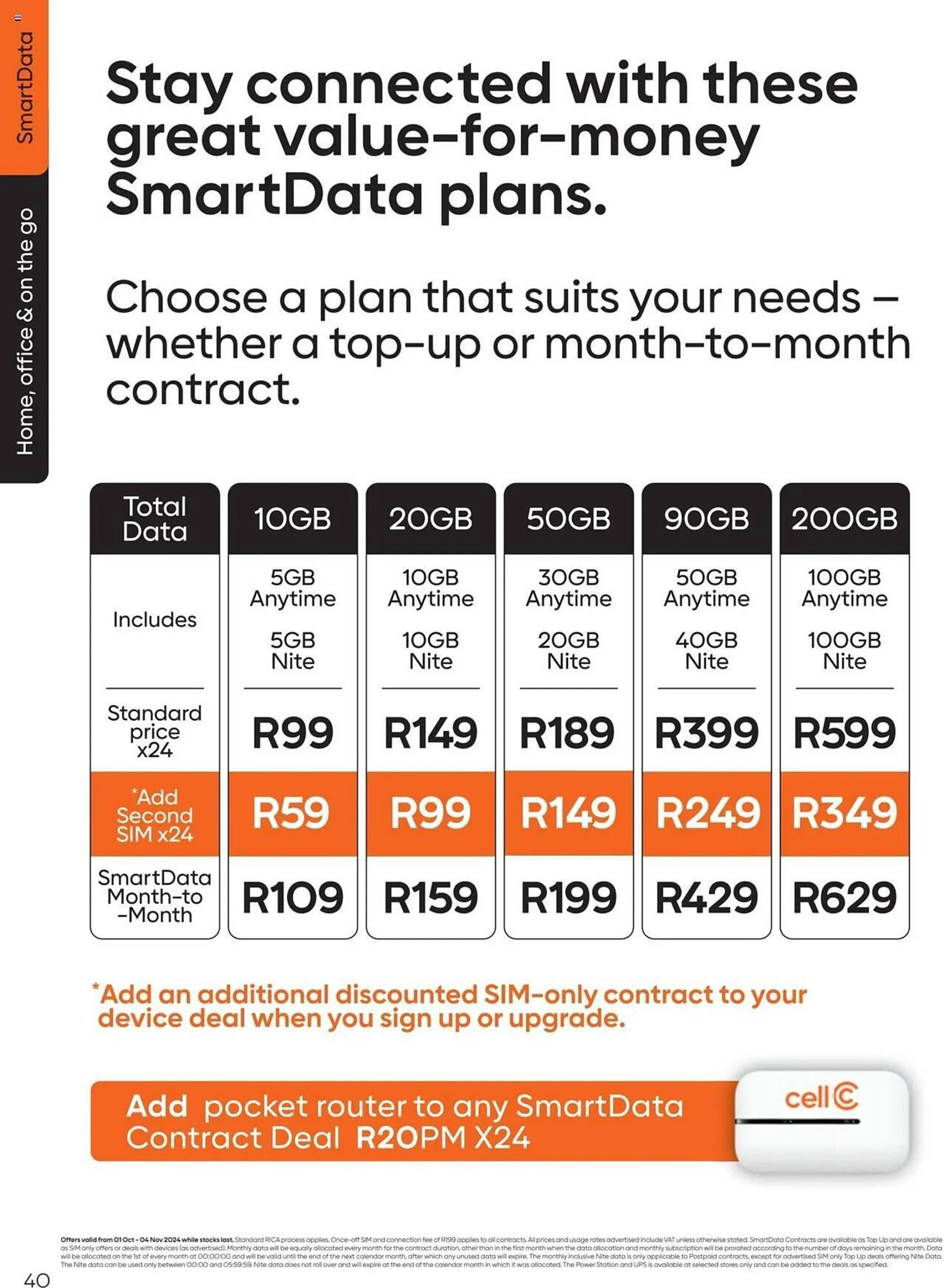 Cell C catalogue from 1 October to 4 November 2024 - Catalogue Page 40