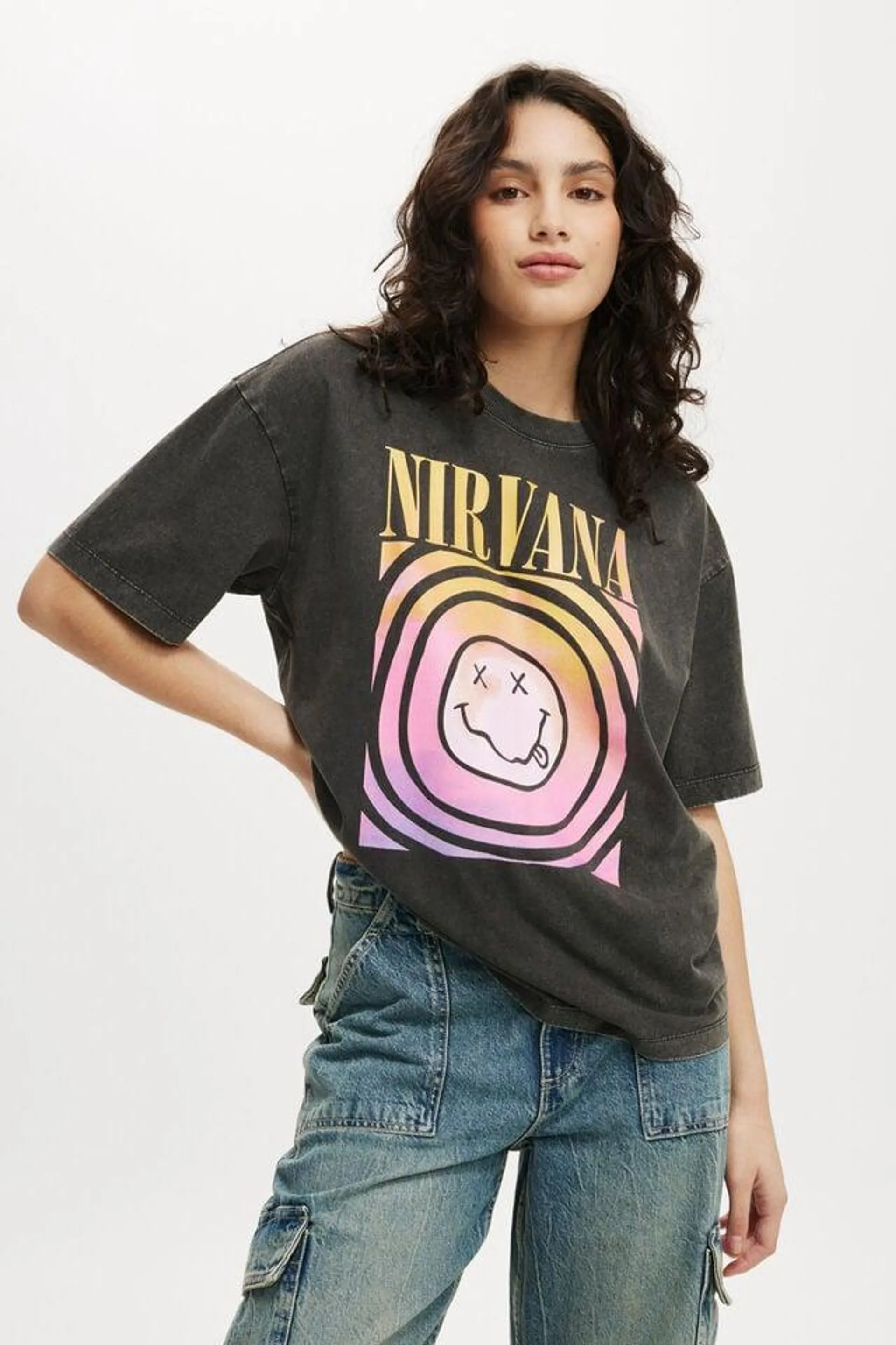 Nirvana Boxy Graphic Tee