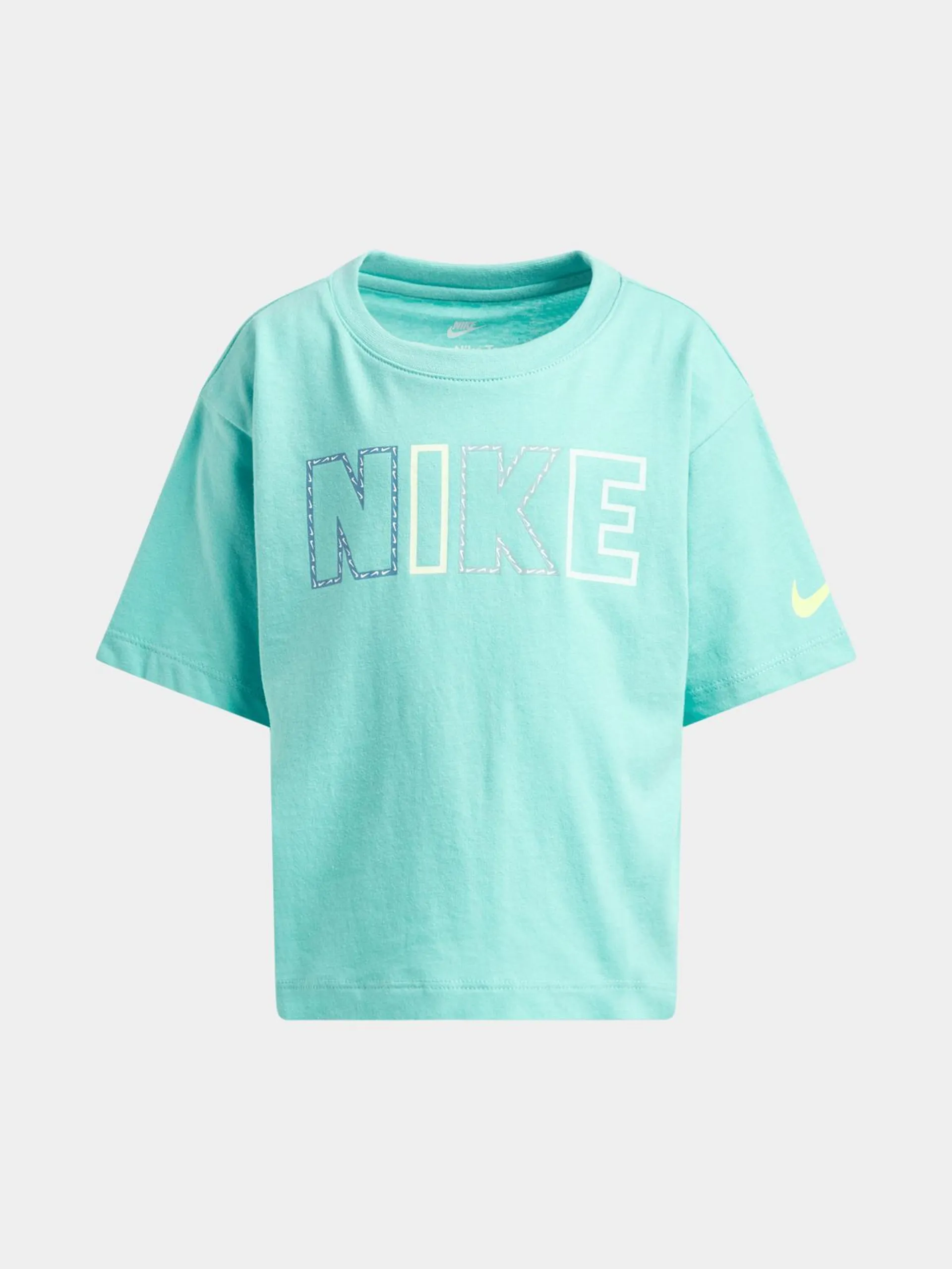 Nike Girls Kids Femme Pop Light Green T-Shirt