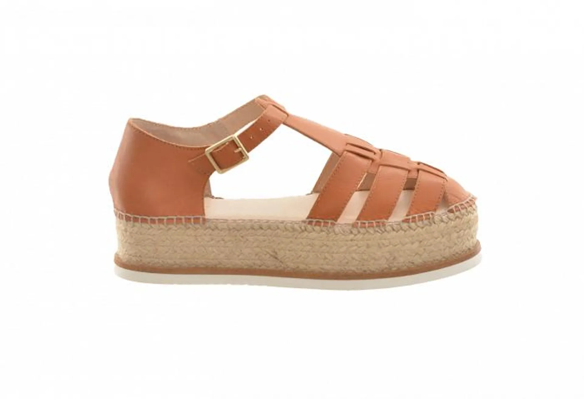 Nina Roche Leather Espadrille Sandal