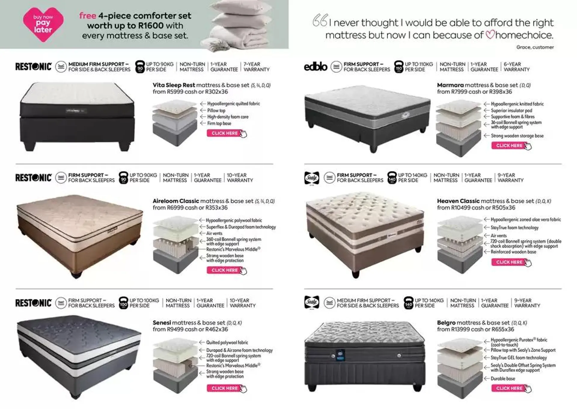 Buy any mattress & base set today and only pay in February from 3 October to 19 December 2024 - Catalogue Page 5