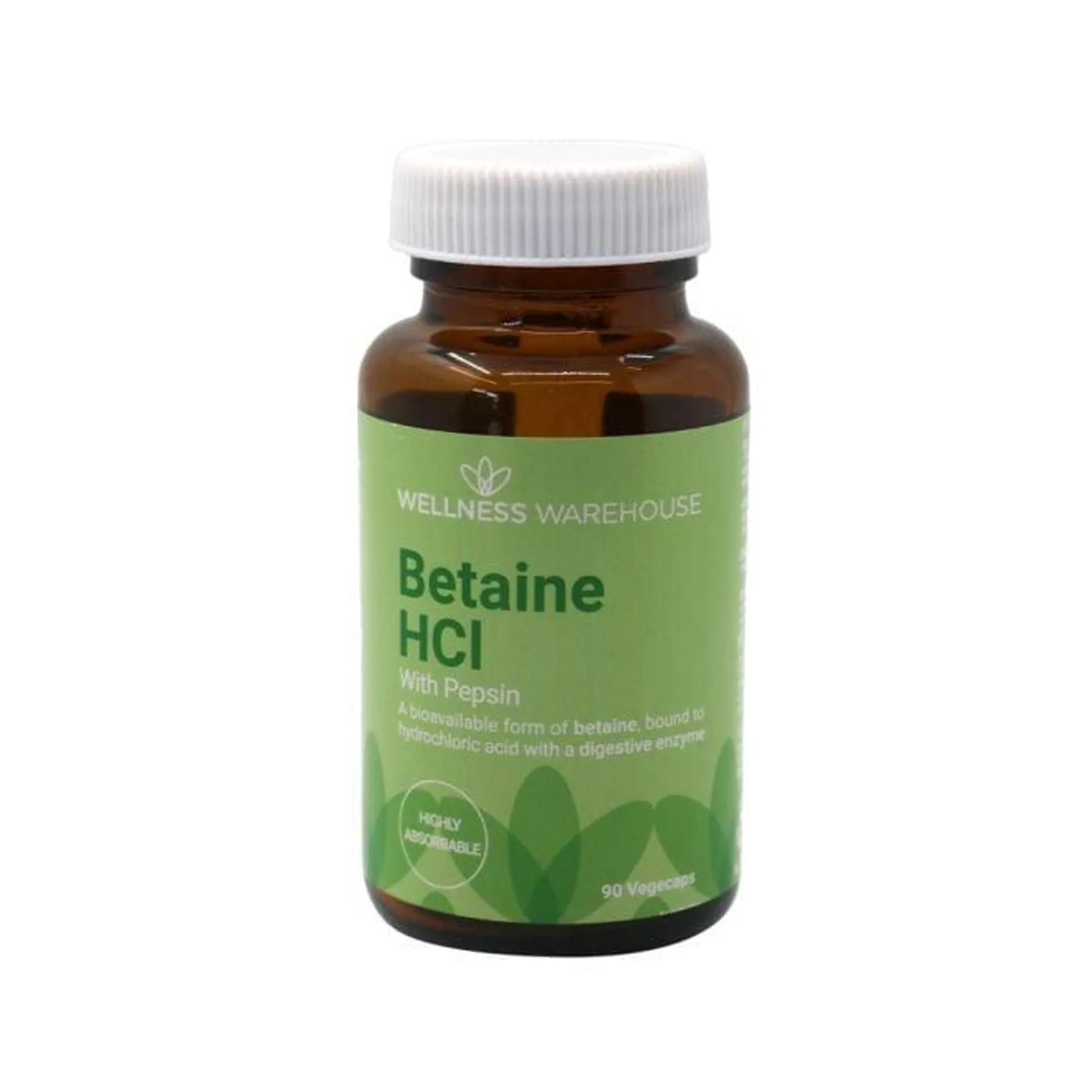 Wellness - Betaine HCl with Pepsin 350mg 90s