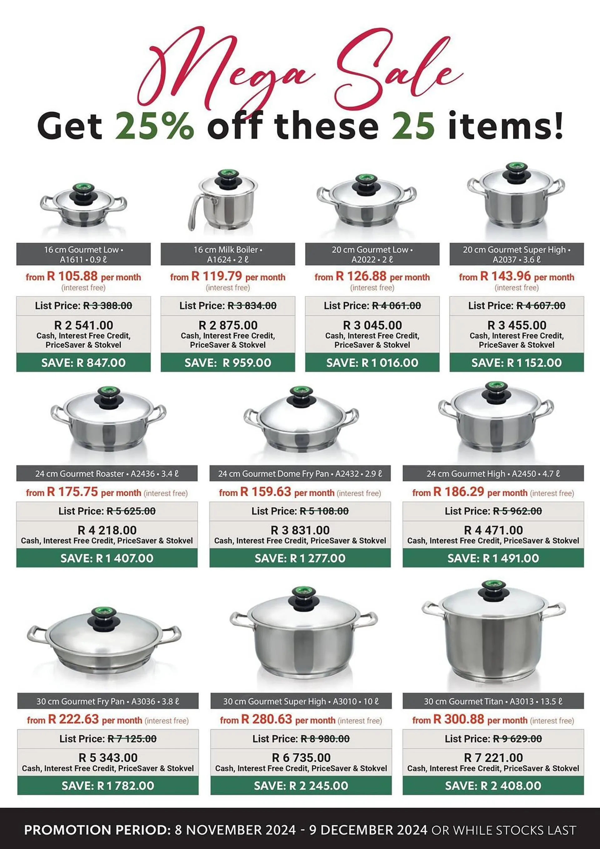 AMC Cookware catalogue from 8 November to 9 December 2024 - Catalogue Page 3