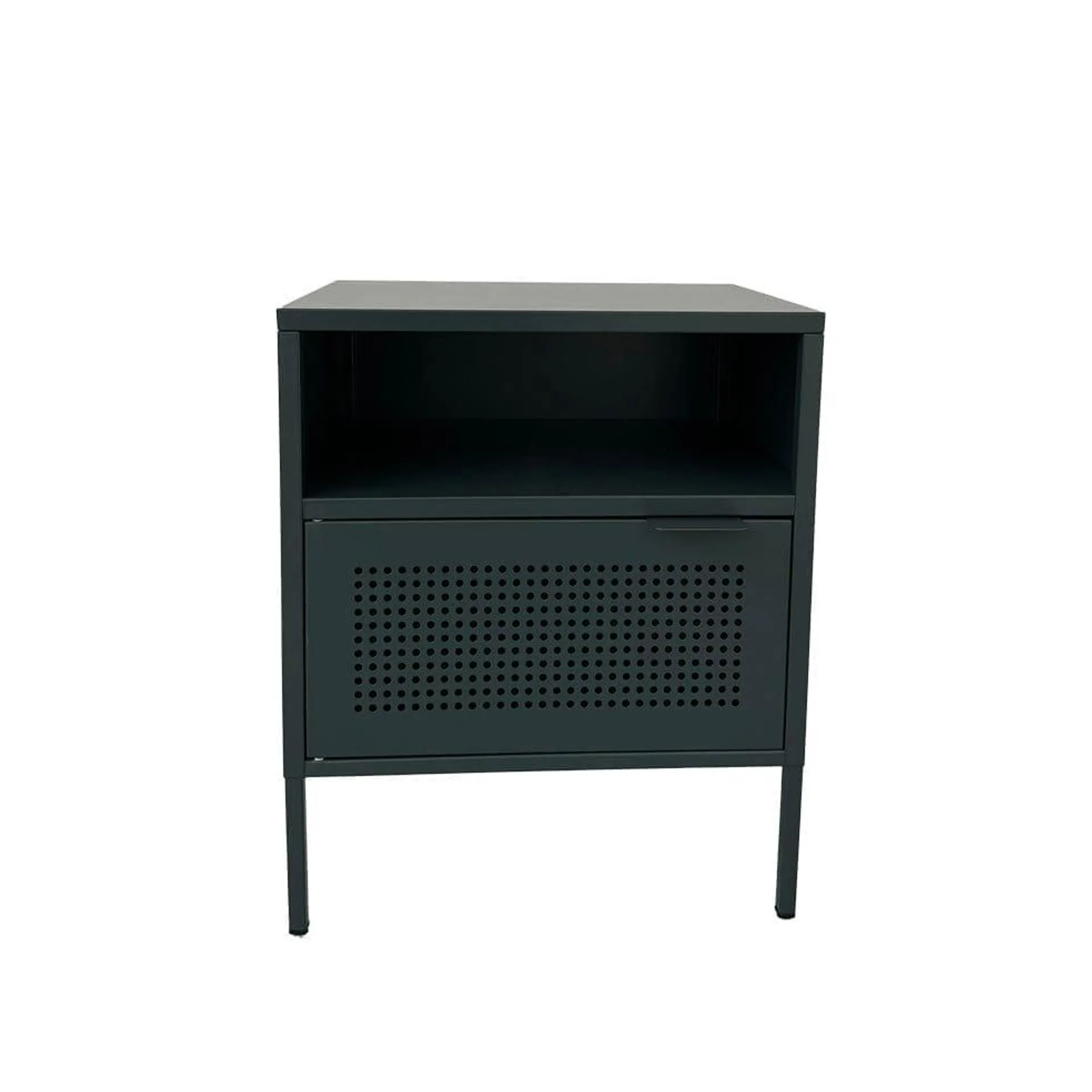 LUIGI BEDSIDE TABLE PEDESTAL NAPOLI GREY