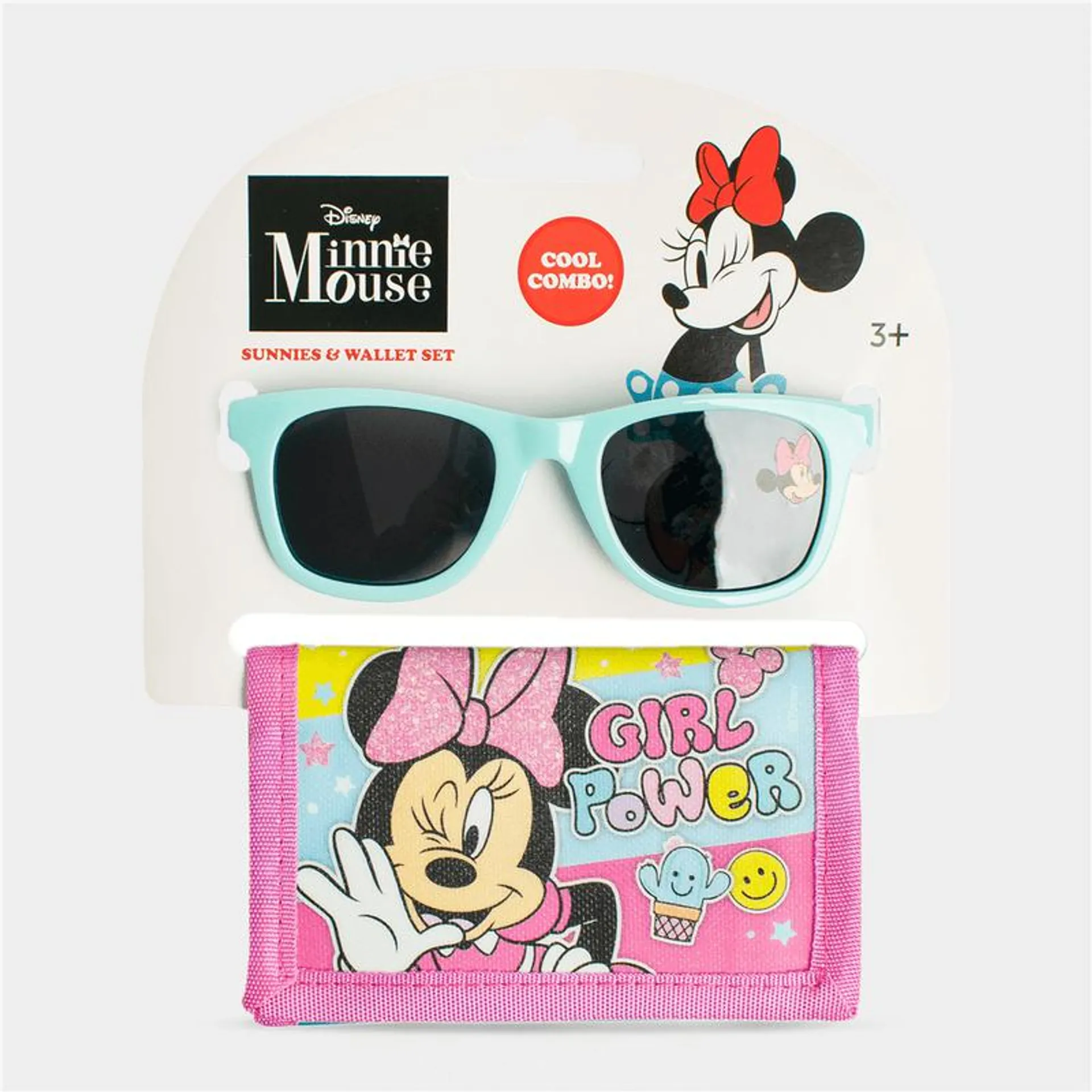 Girl's Character Group Pink Minnie Mouse Sunglasses & Wallet Set