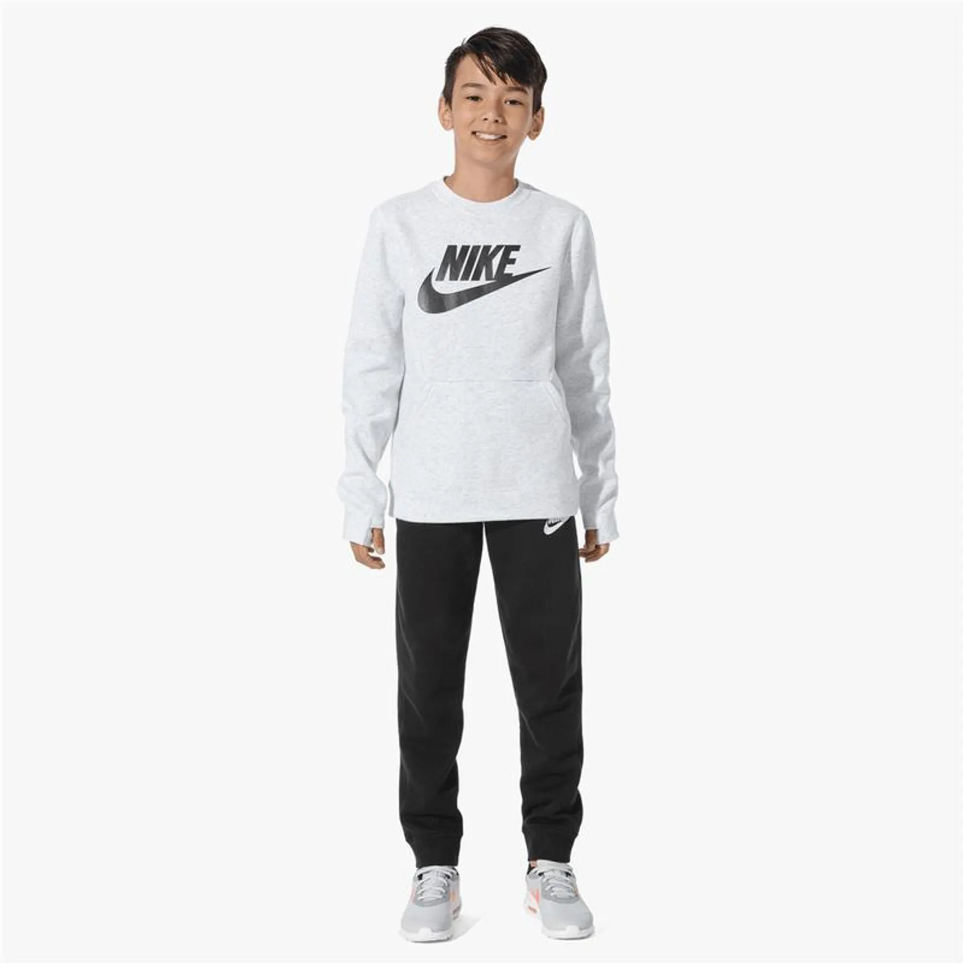 Nike Boys Kids NSW Club Fleece Black Jogger Pants