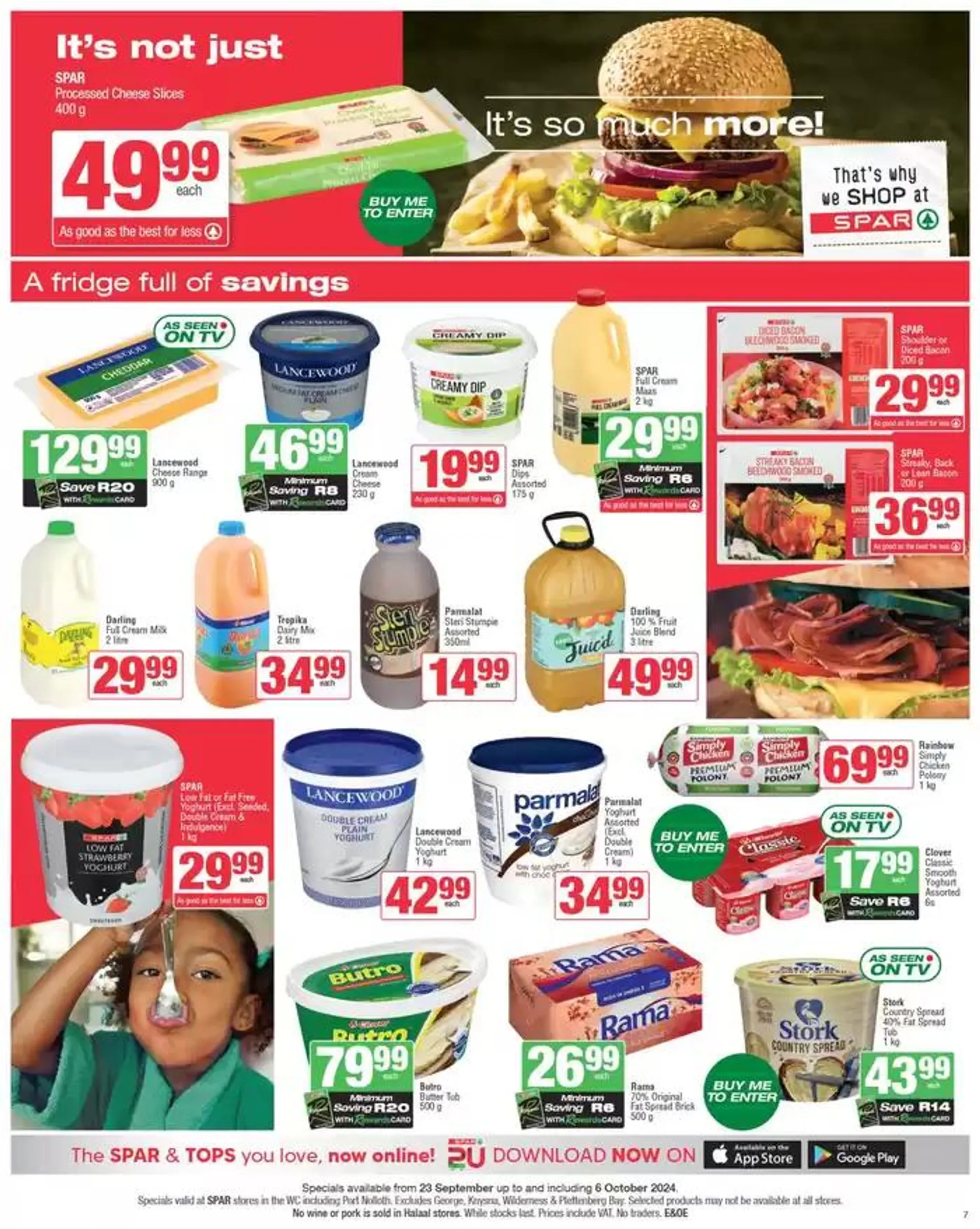 Specials Spar from 23 September to 6 October 2024 - Catalogue Page 7