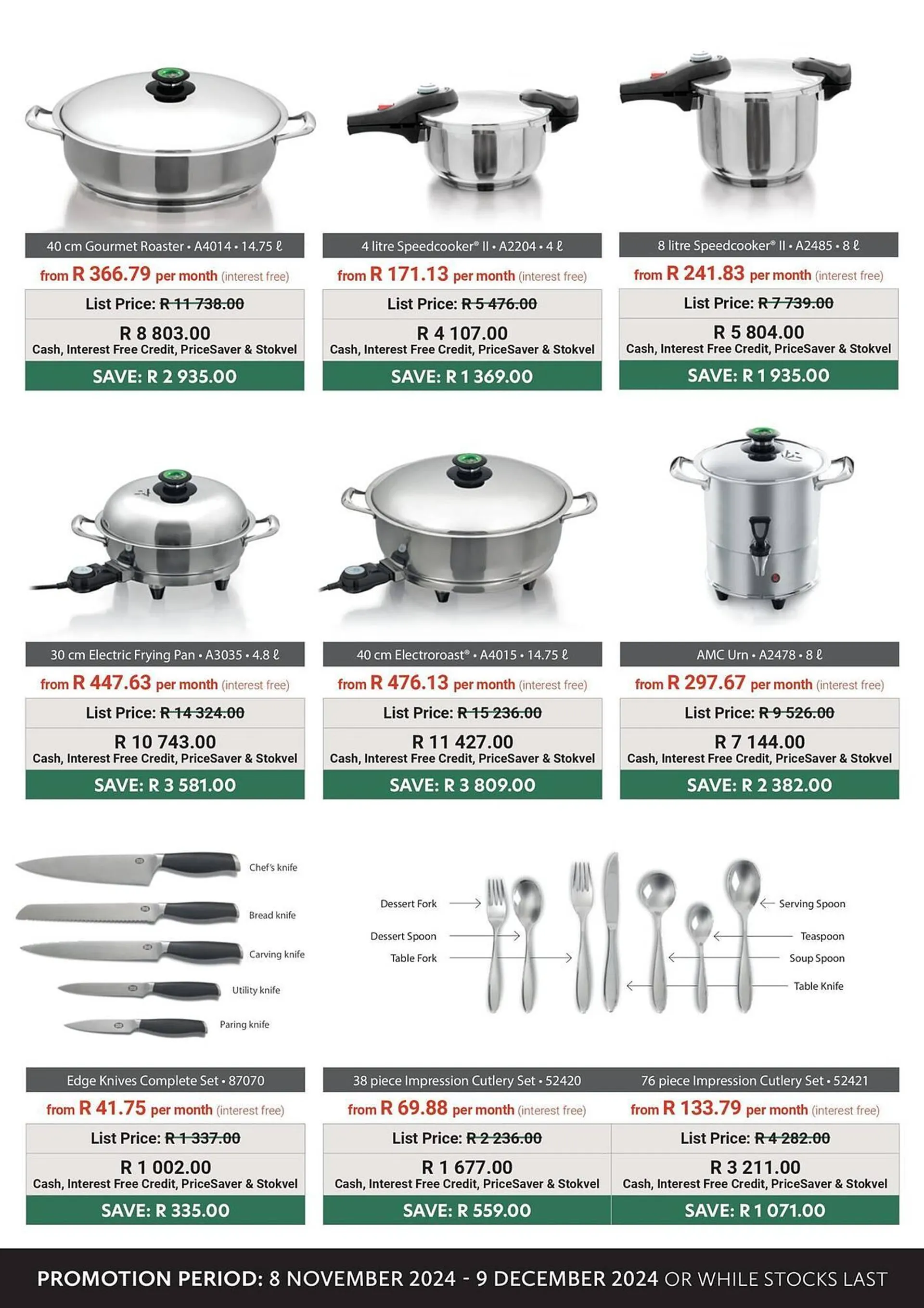 AMC Cookware catalogue from 8 November to 9 December 2024 - Catalogue Page 4