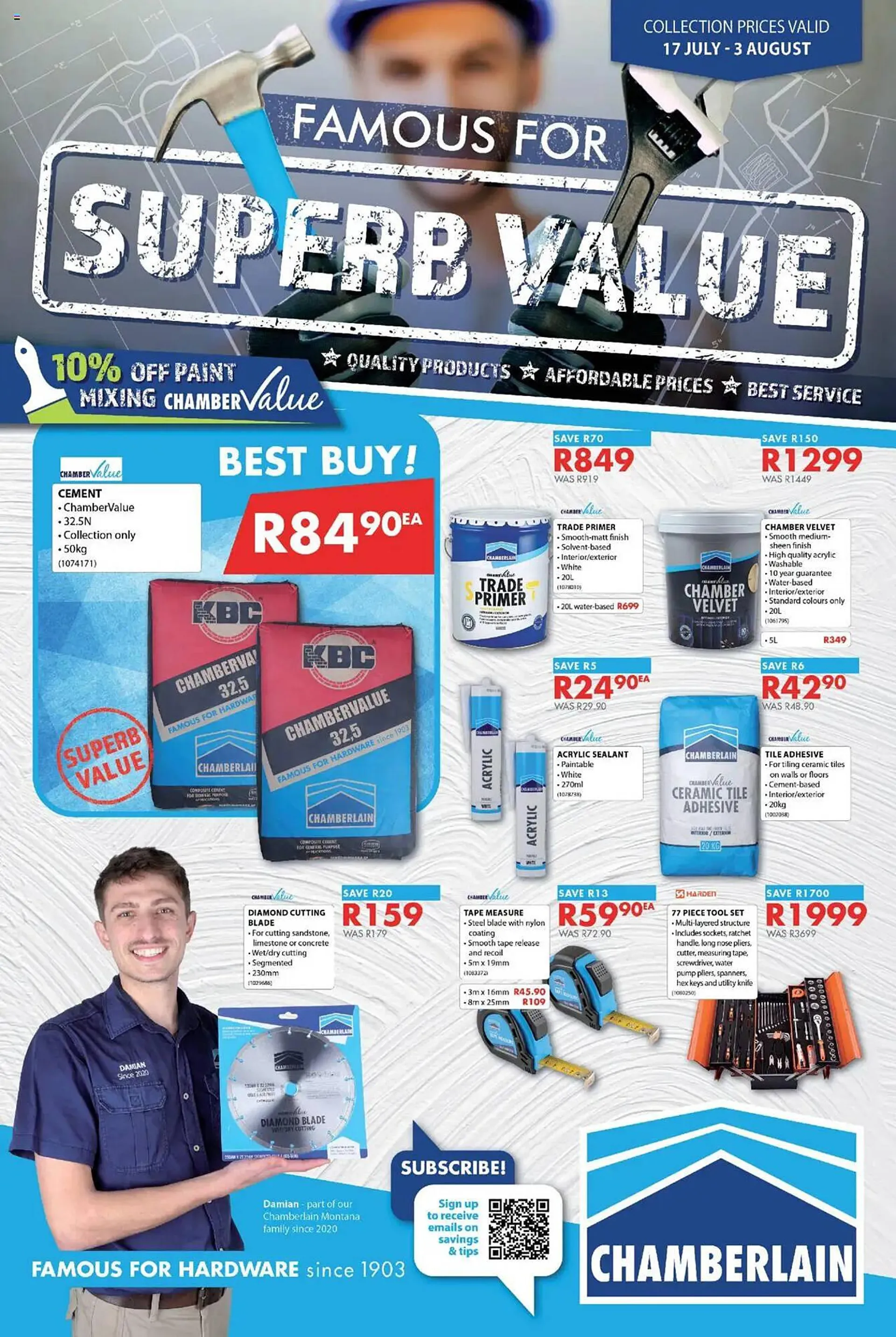 Chamberlain catalogue - 1