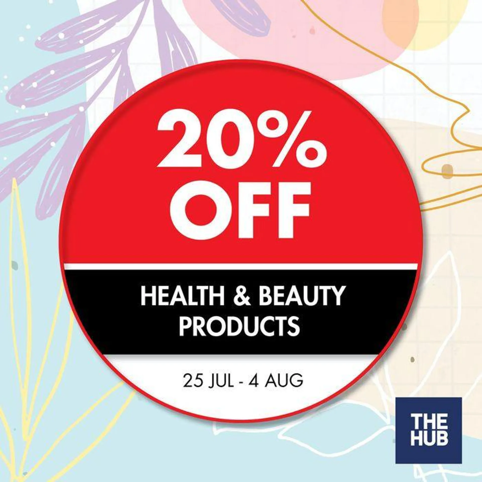 20% OFF Health & Beauty products! from 26 July to 4 August 2024 - Catalogue Page 1