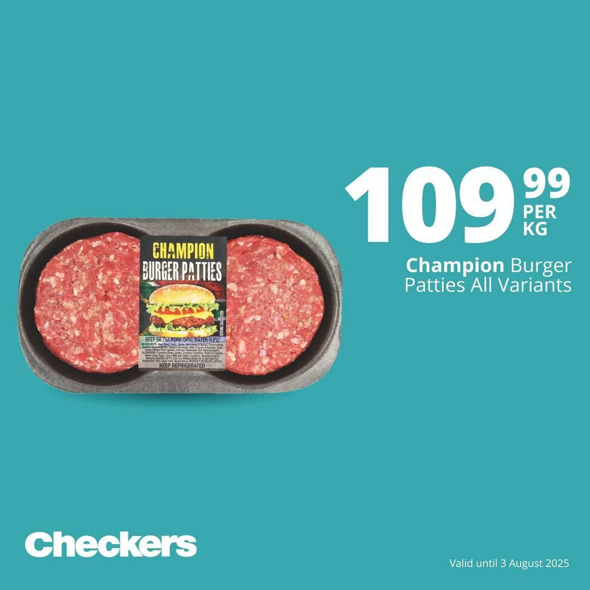 Checkers catalogue from 24 July to 3 August 2025 - Catalogue Page 1
