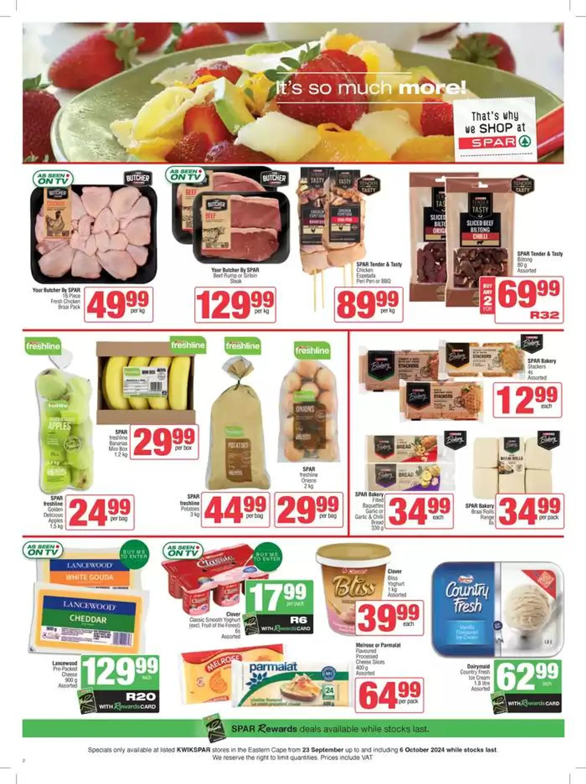 Specials KwikSpar from 23 September to 6 October 2024 - Catalogue Page 2