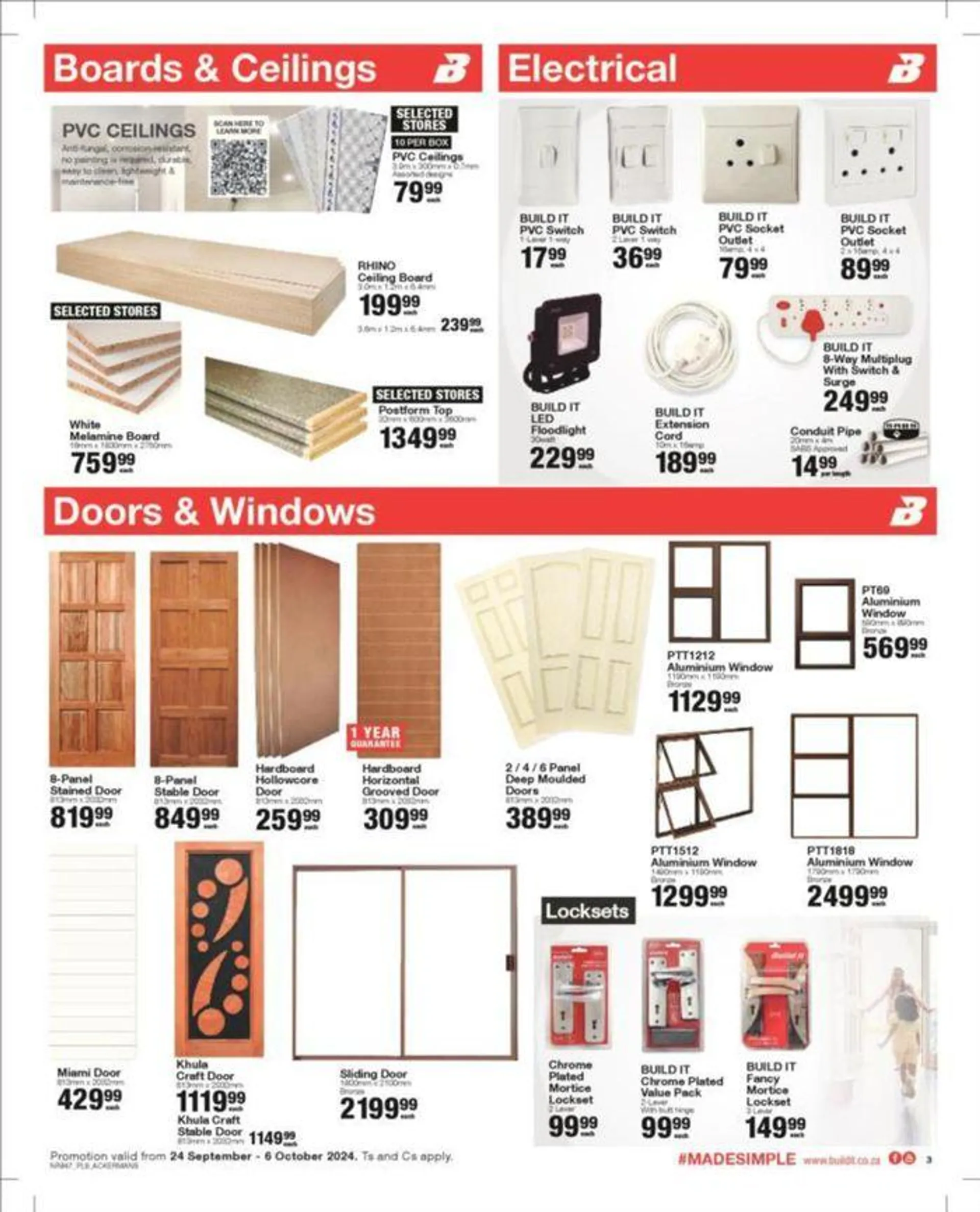 Build It Specials from 24 September to 6 October 2024 - Catalogue Page 3