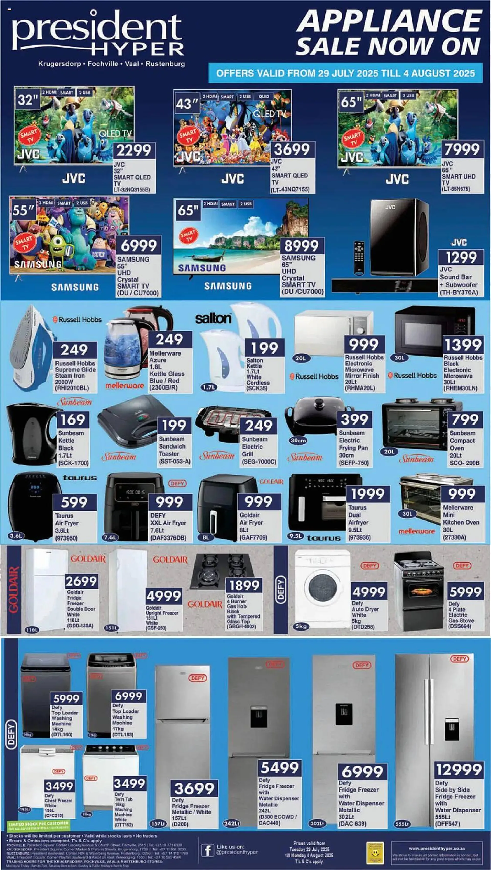 President Hyper catalogue from 29 July to 4 August 2025 - Catalogue Page 1