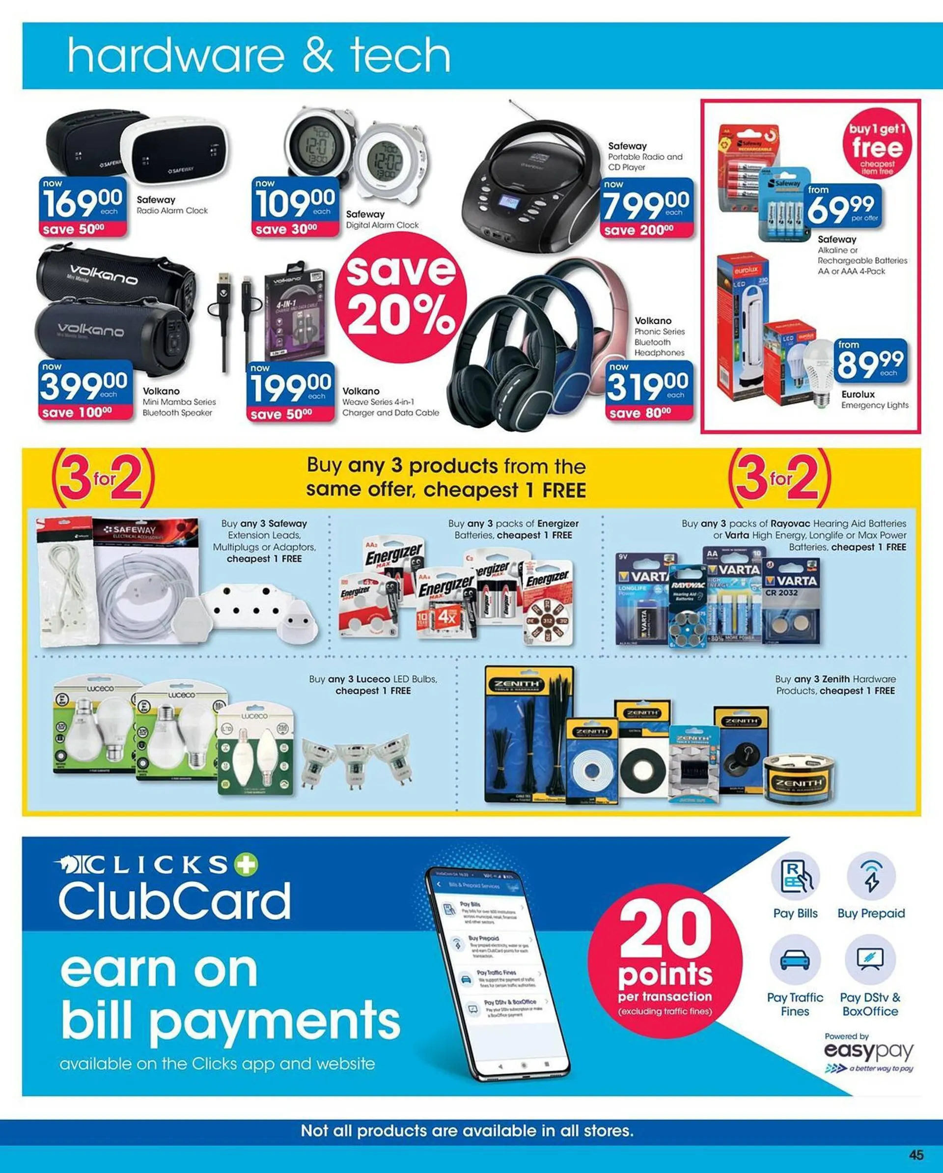 Clicks catalogue from 8 February to 20 February 2024 - Catalogue Page 45