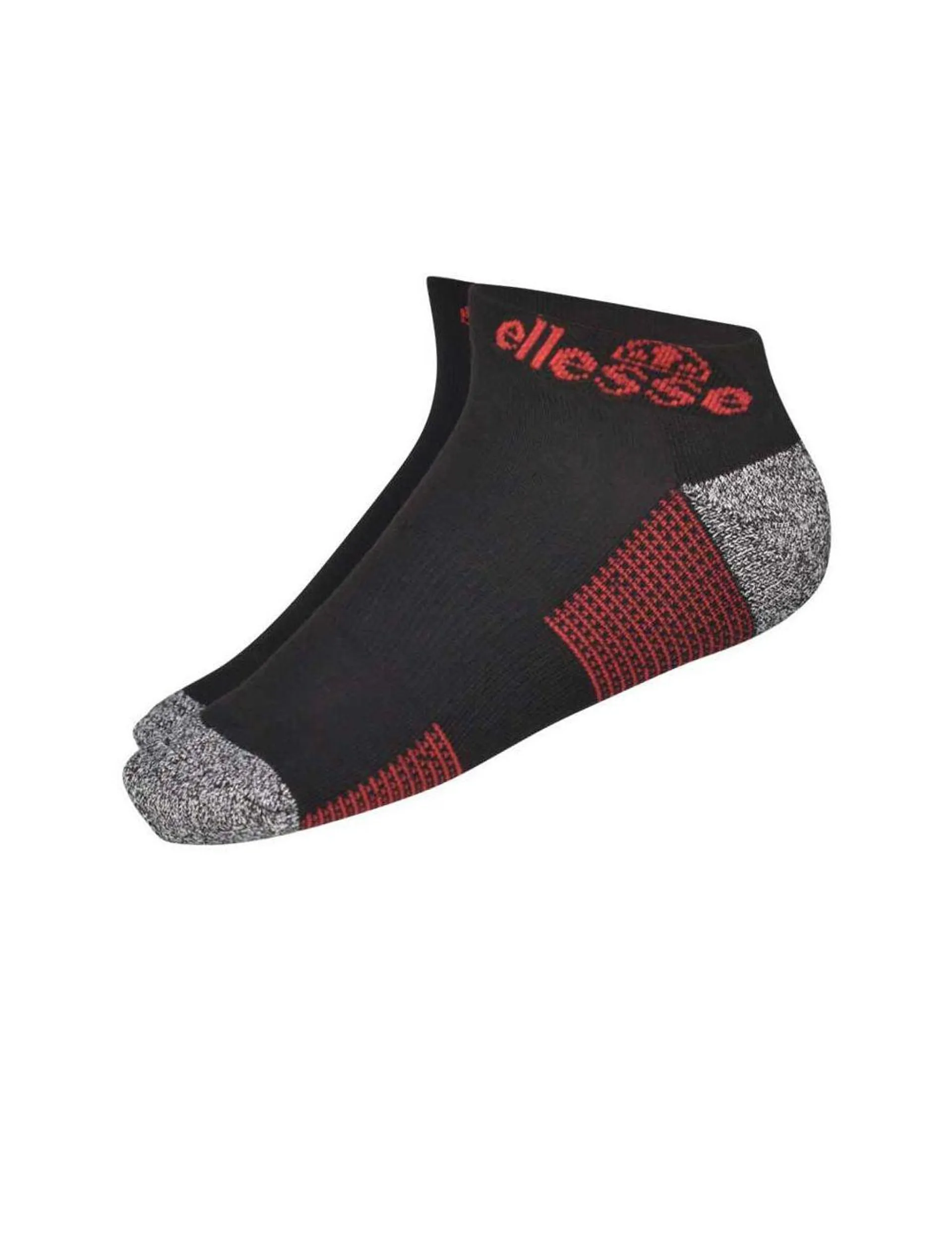 ellesse Trainer Liner Socks Mens Black Red