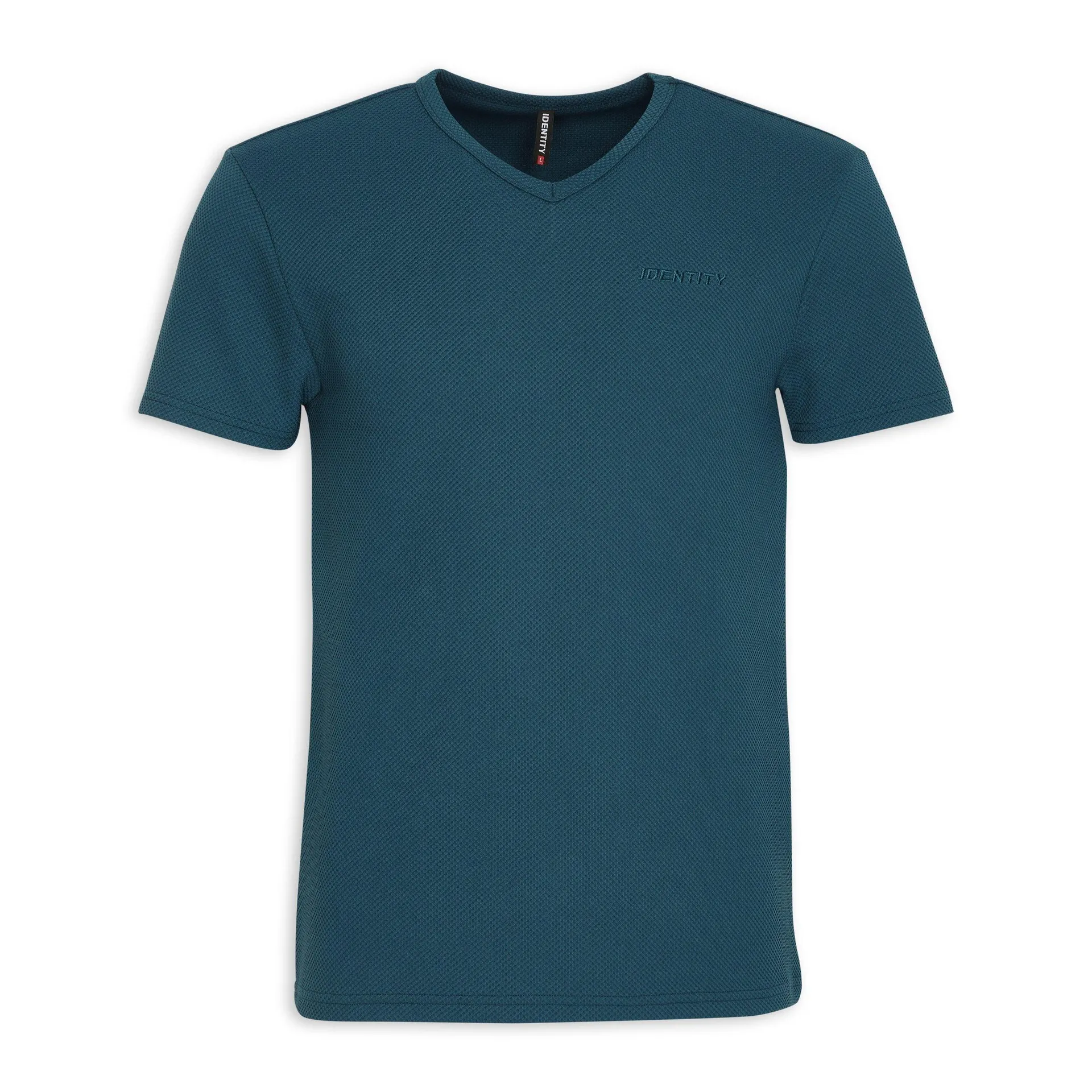 Teal V-neck T-shirt