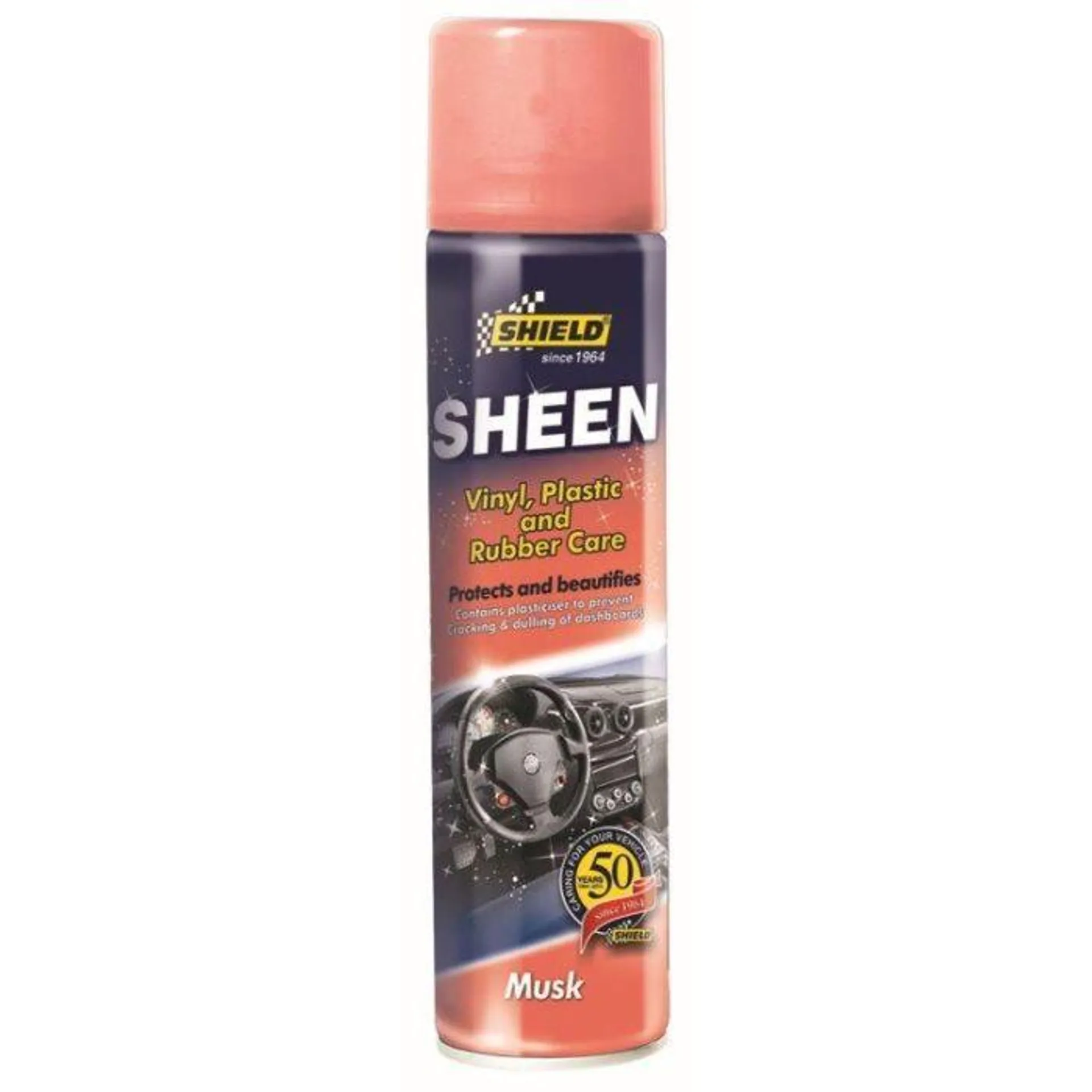 Shield Sheen Vinyl, Plastic & Rubber Care Musk 300ml