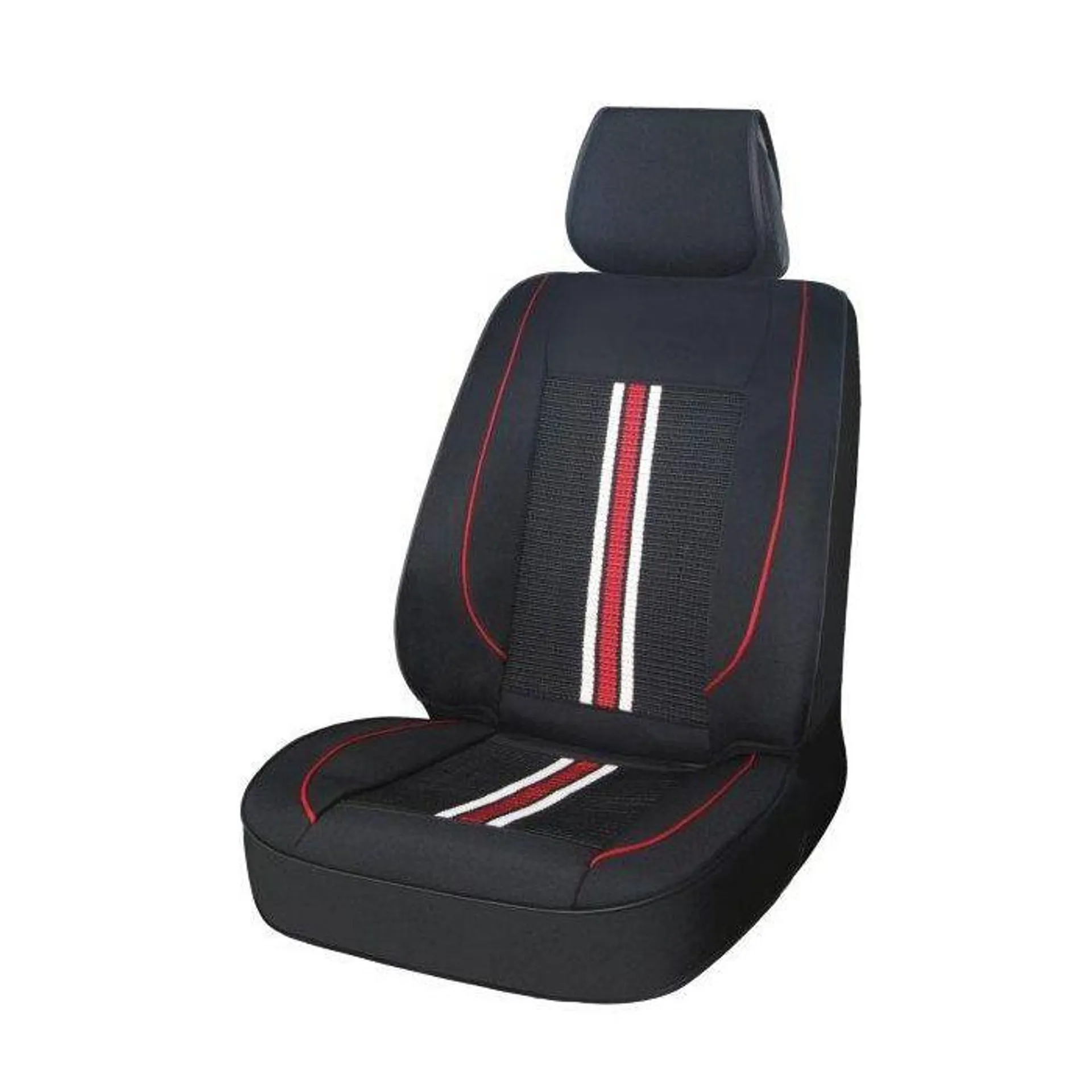 DELUXE SEAT CUSHION BLACK/RED/WHITE