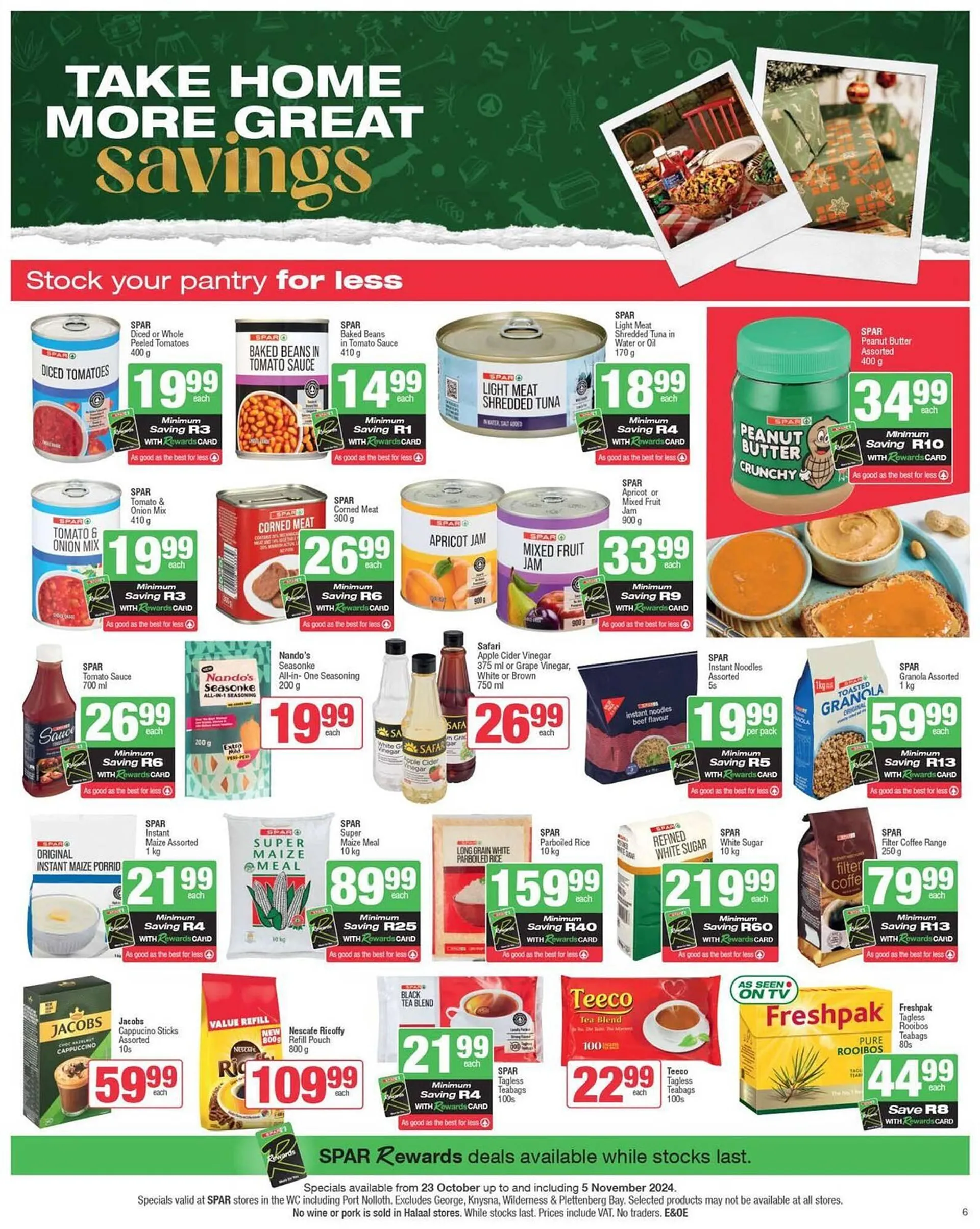 Spar catalogue from 23 October to 5 November 2024 - Catalogue Page 6