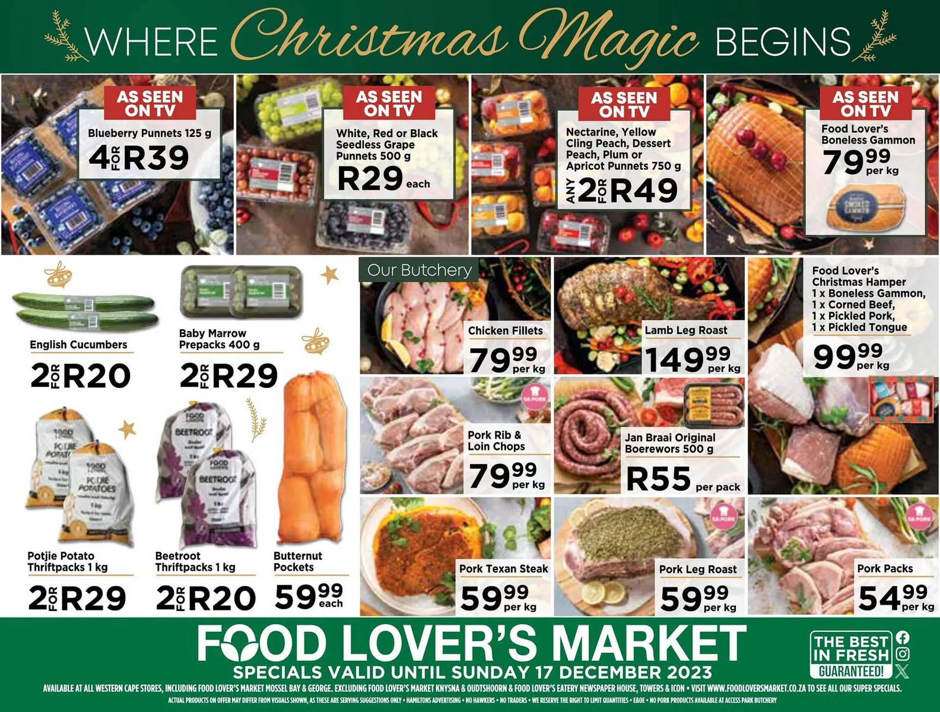 Food Lover's Market catalogue from 12 December to 17 December 2023 - Catalogue Page 1