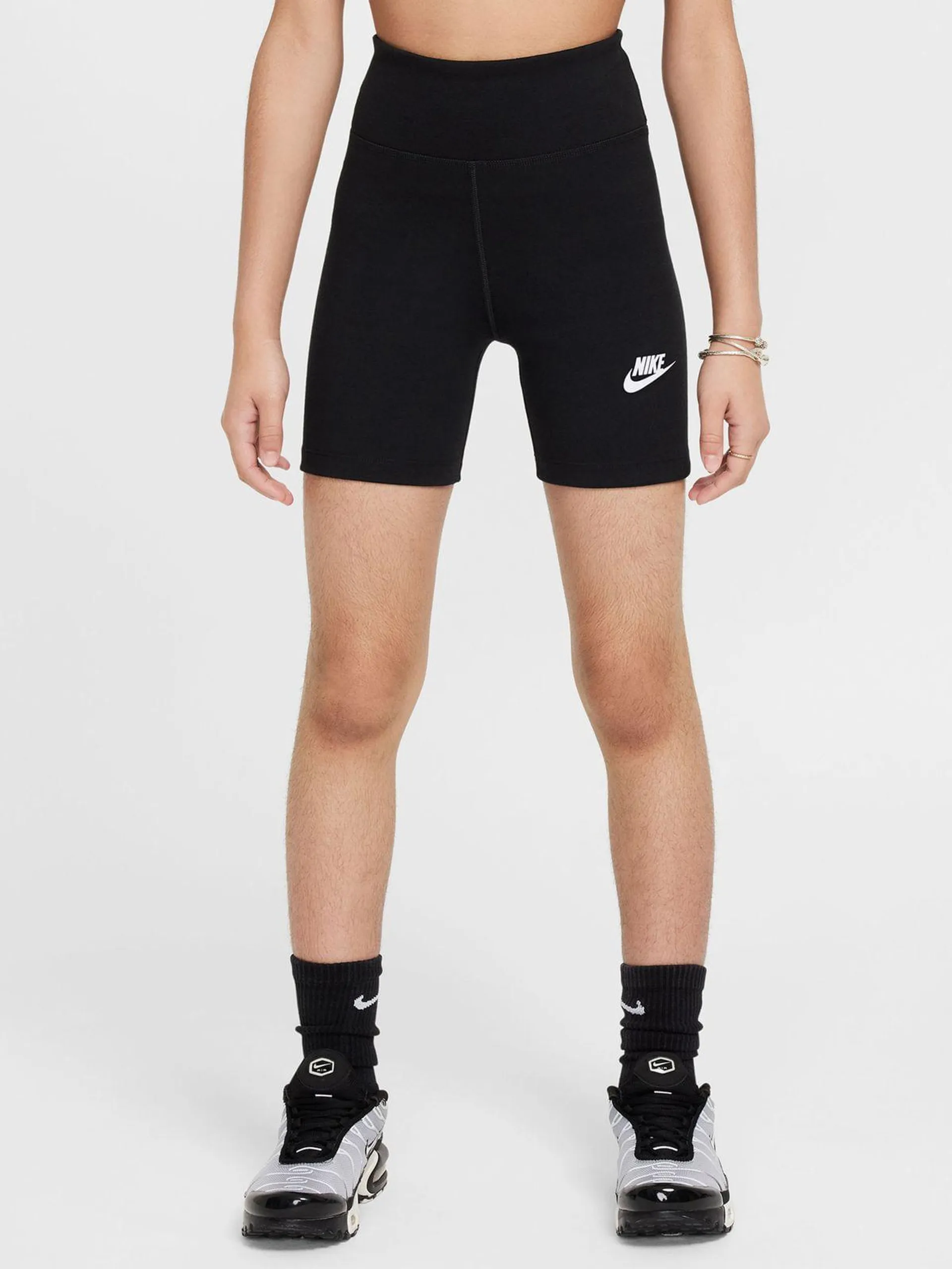 Nike Girl's Kids Sportswear 5inch Bike Black Shorts