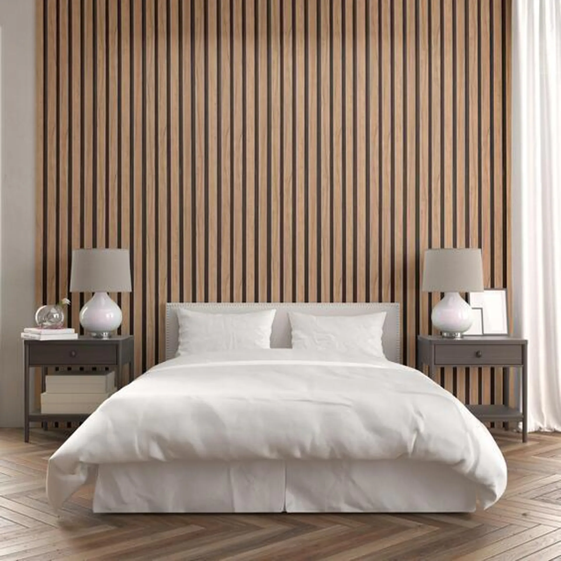 End Trim for Wall Slatted Panel Eco Friendly SUPREME MOULDINGS Birch T10mm x W40mm x L2400m