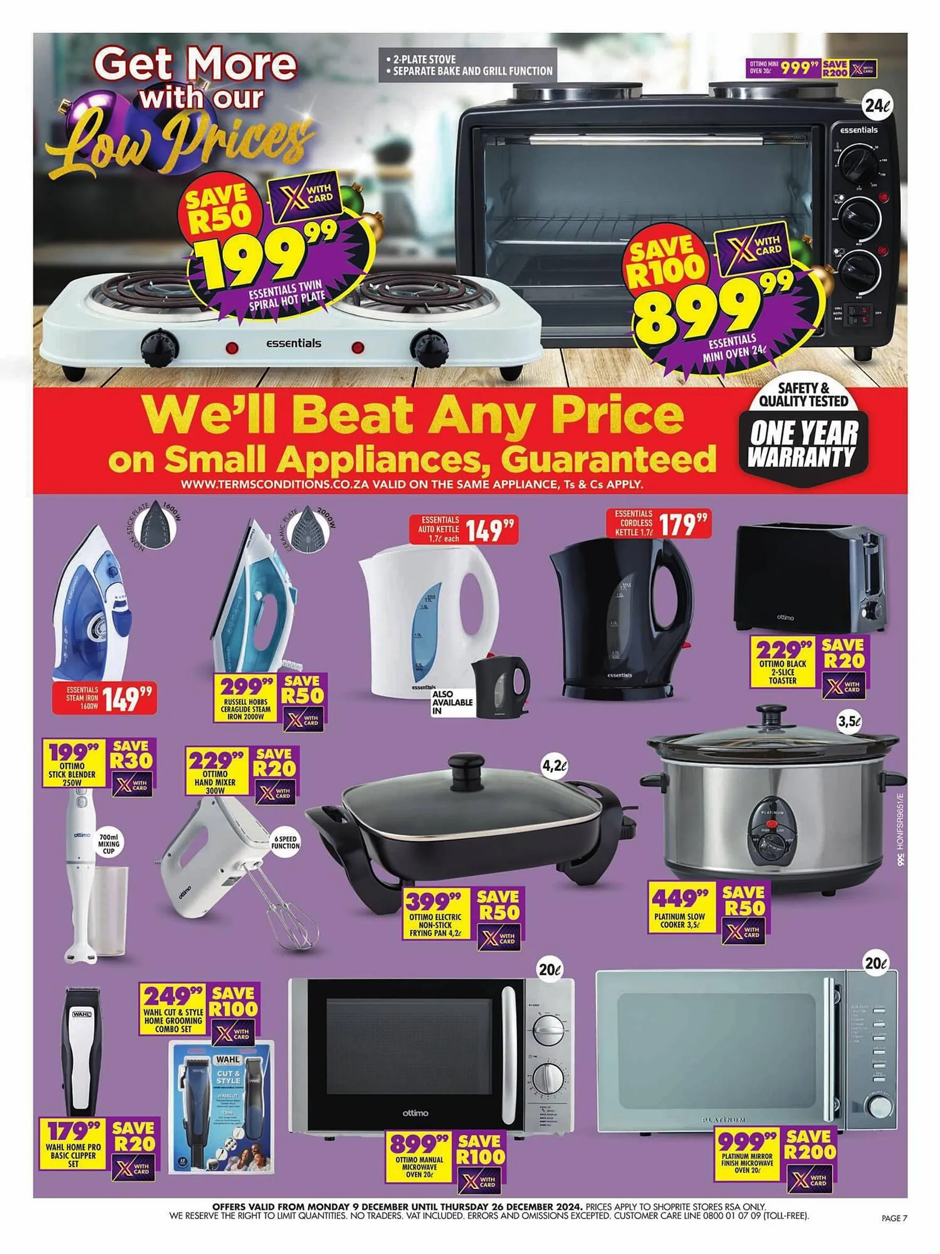 Shoprite catalogue from 9 December to 29 December 2024 - Catalogue Page 7