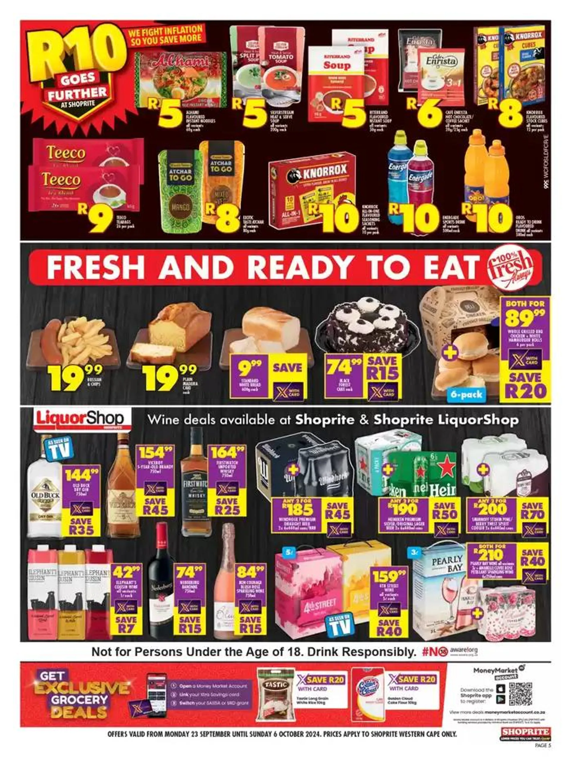 Shoprite Promise Western Cape  from 24 September to 6 October 2024 - Catalogue Page 5