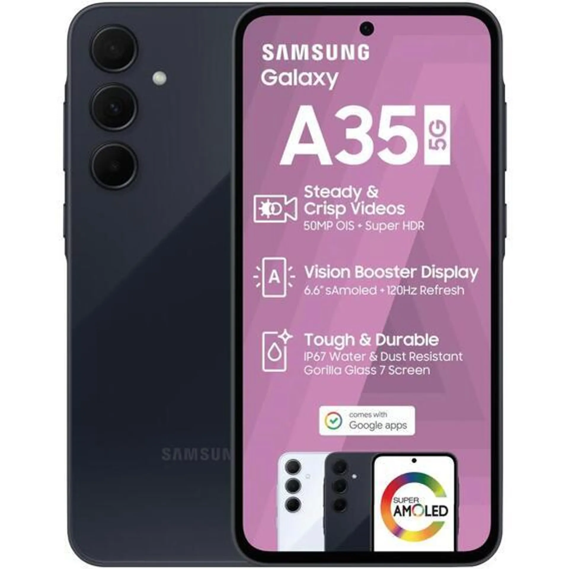 SAMSUNG A35 BLACK 128GB 5G DUAL S