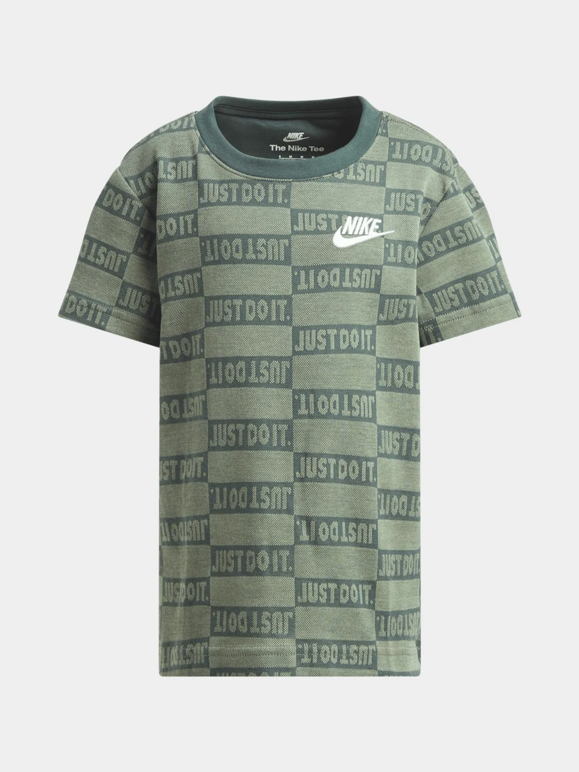 Nike Boys Just Do It Toddler Jacquard Green T-Shirt