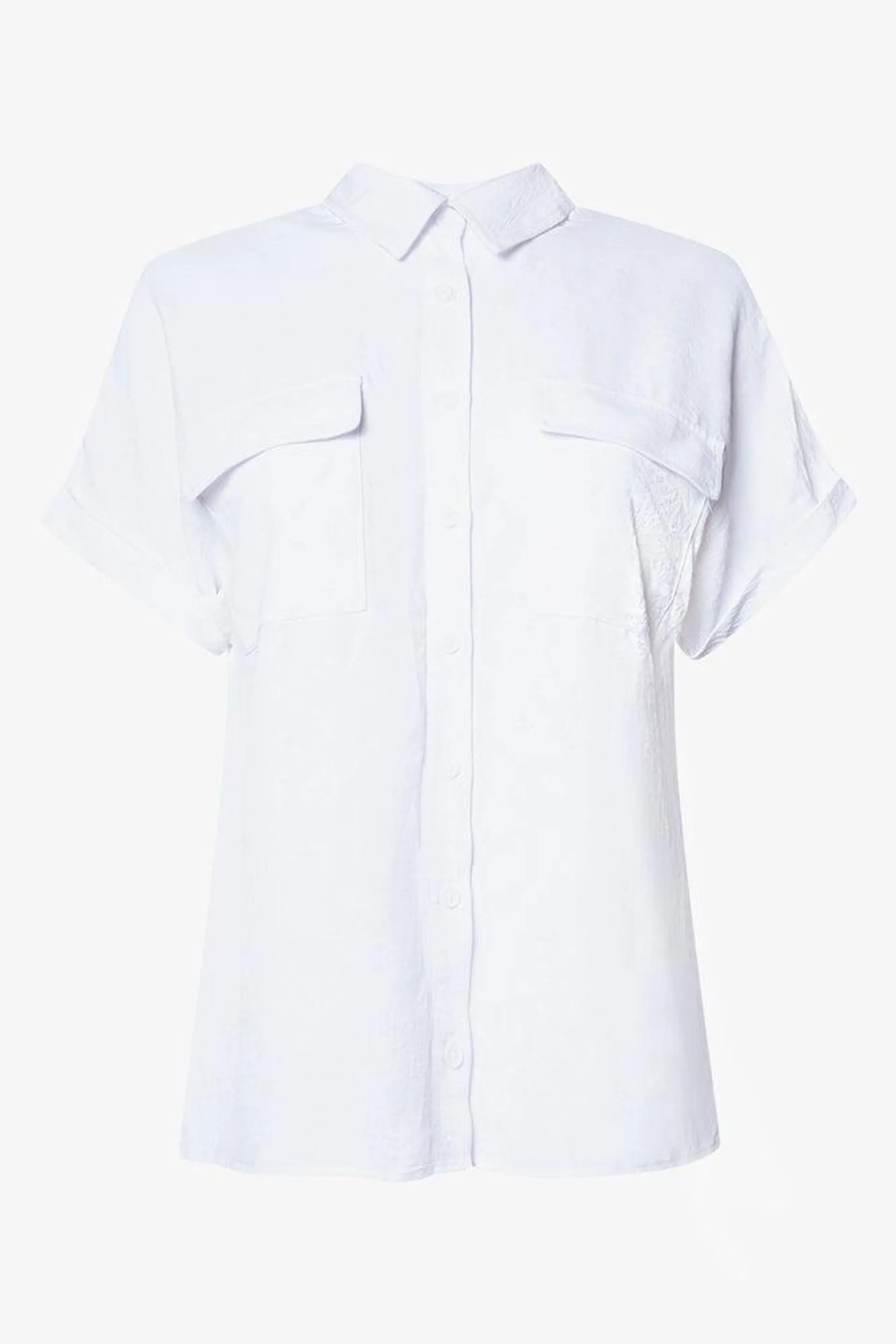 Utility Short Sleeve Shirt White WHITE - 48