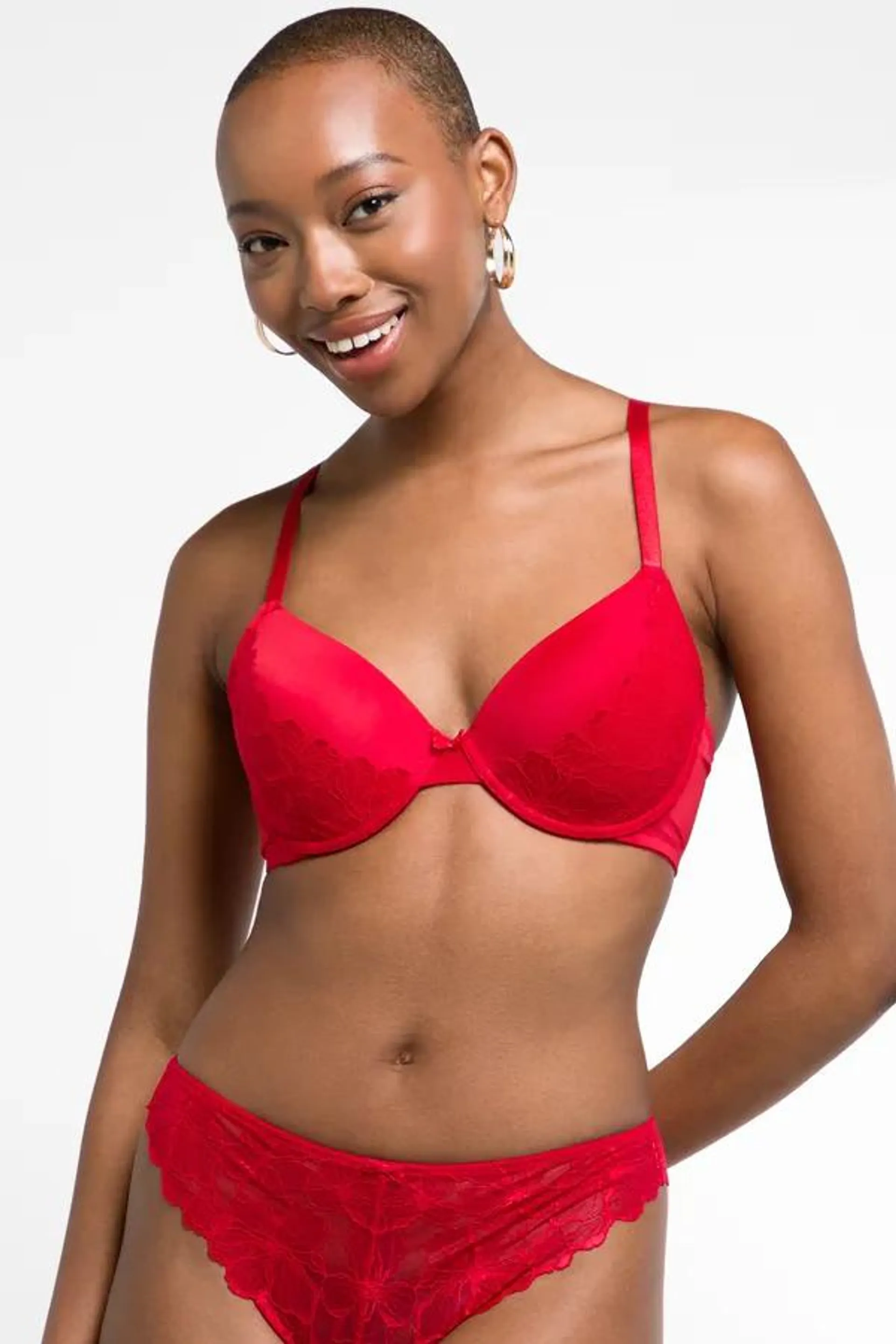 T-shirt bra red