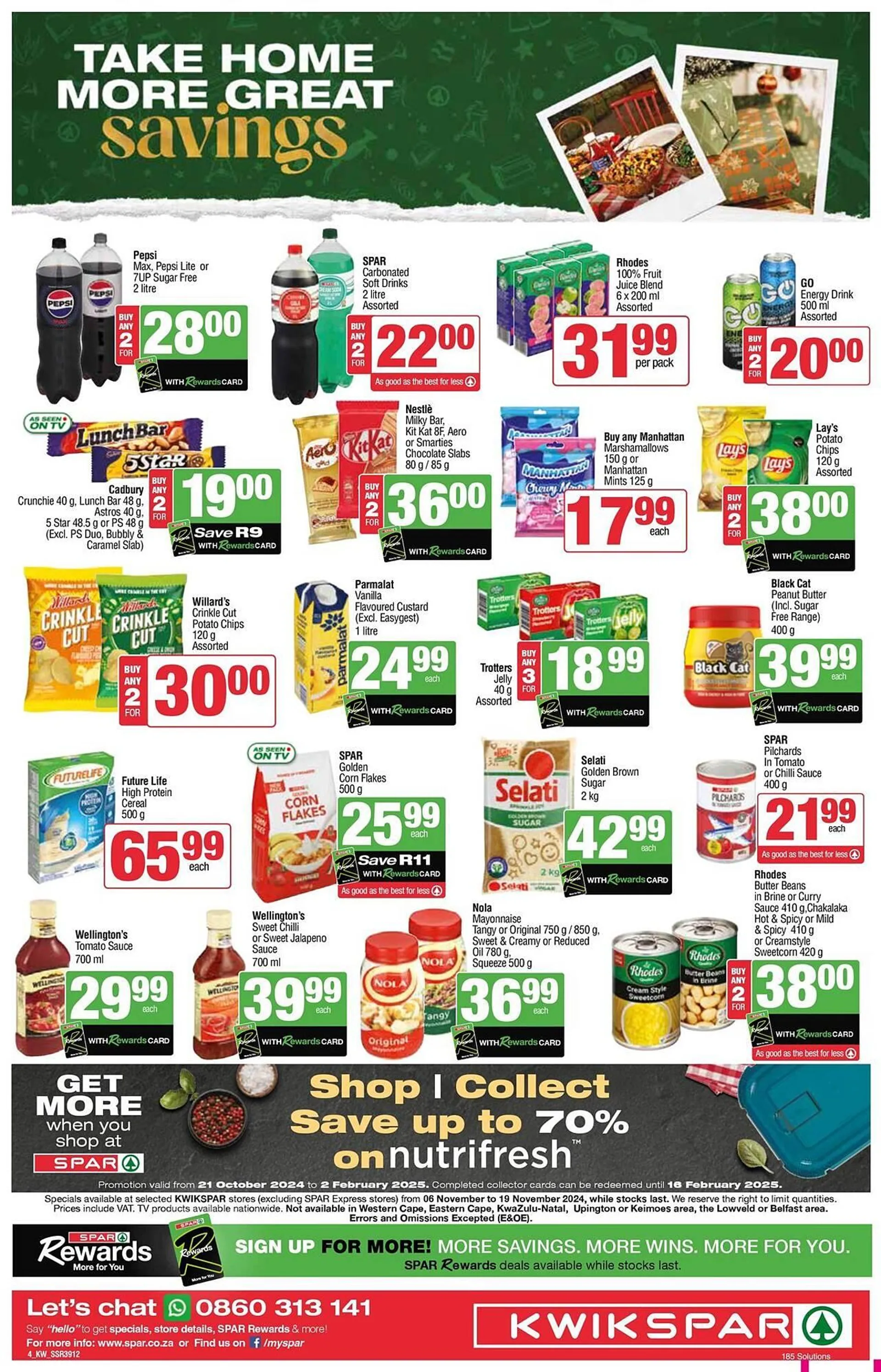 KwikSpar catalogue from 6 November to 19 November 2024 - Catalogue Page 4