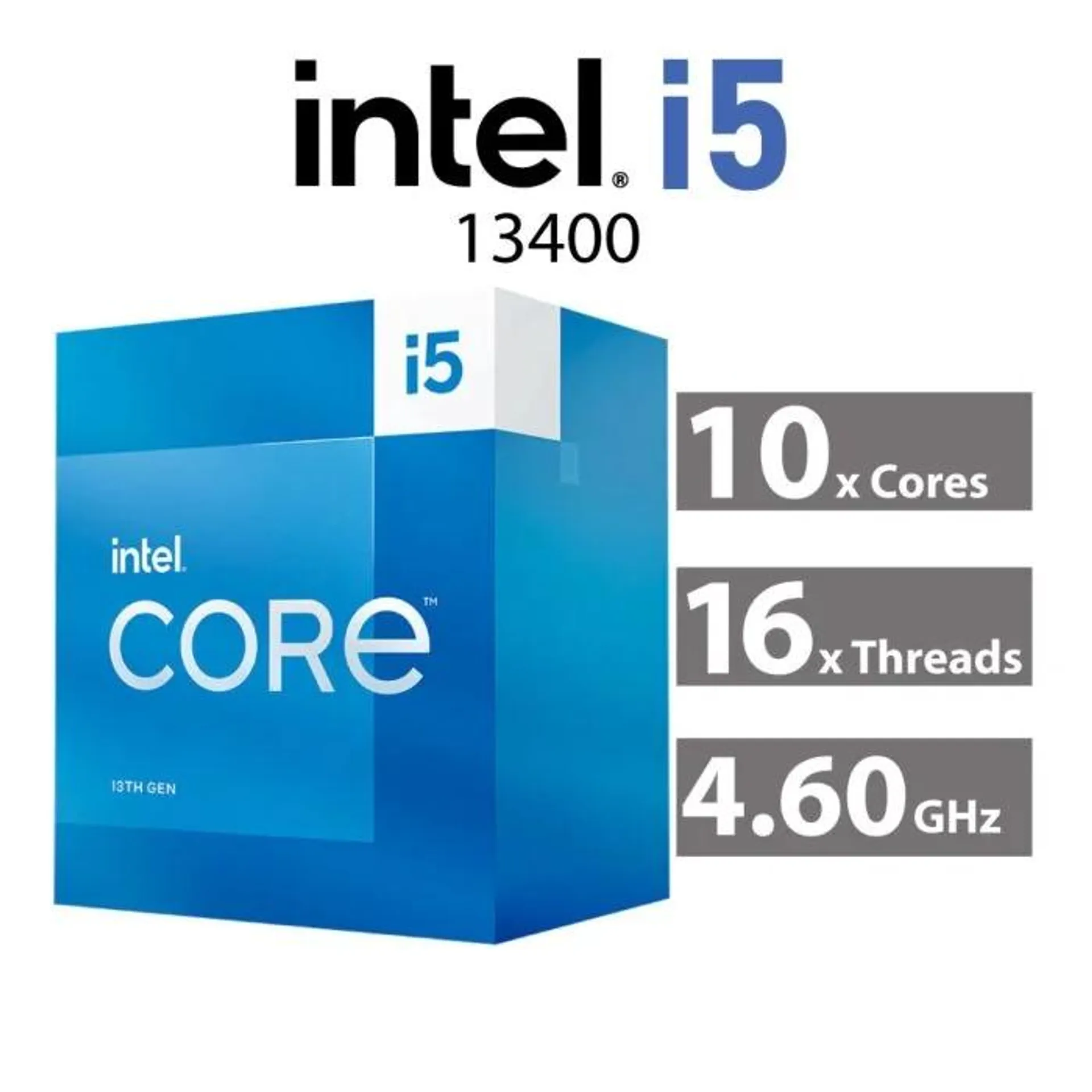 Intel Core i5-13400 Raptor Lake 10-Core 2.50GHz LGA1700 65W BX8071513400 Desktop Processor
