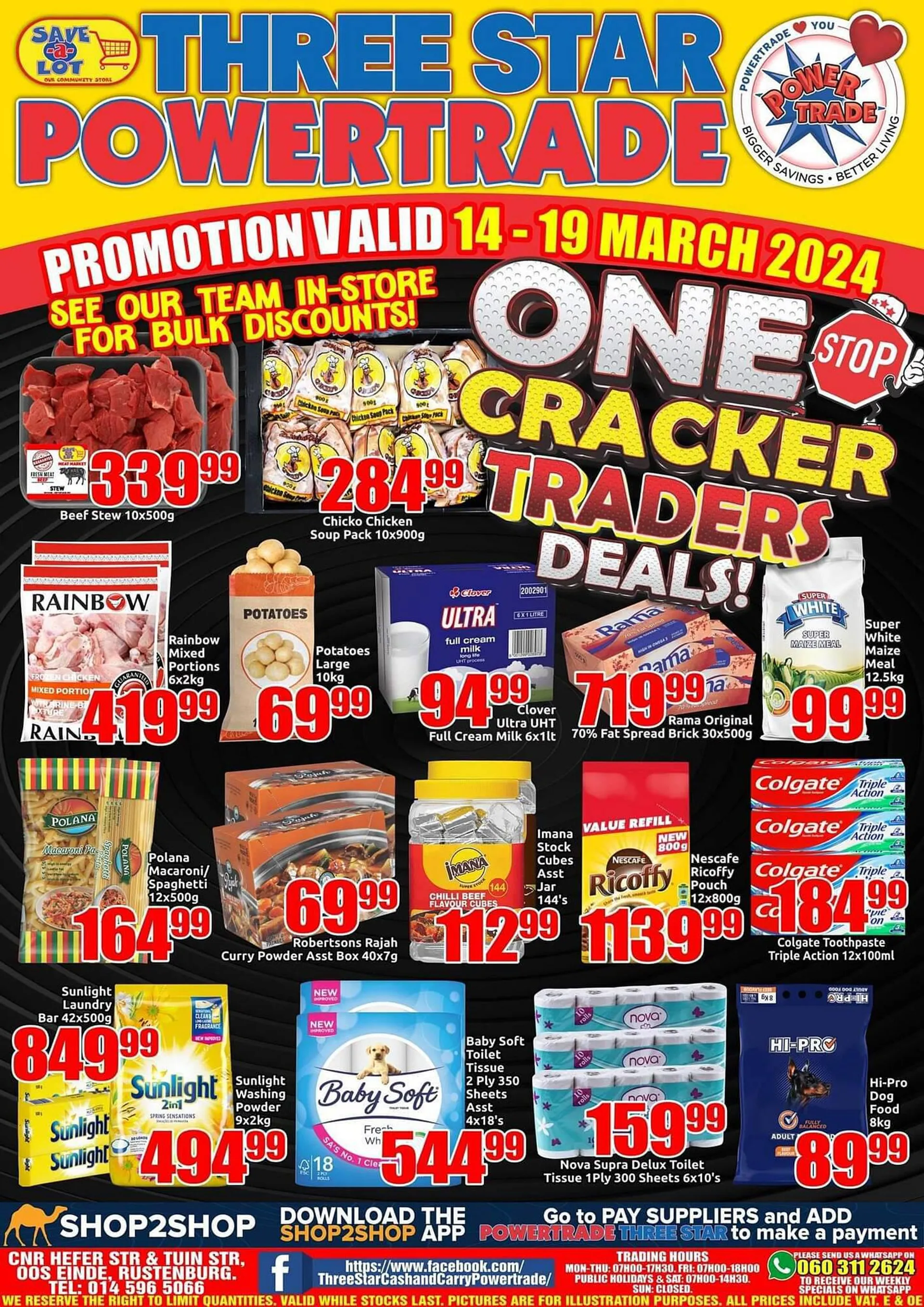 Three Star Cash and Carry catalogue - 14 March 19 March 2024 - Page 1
