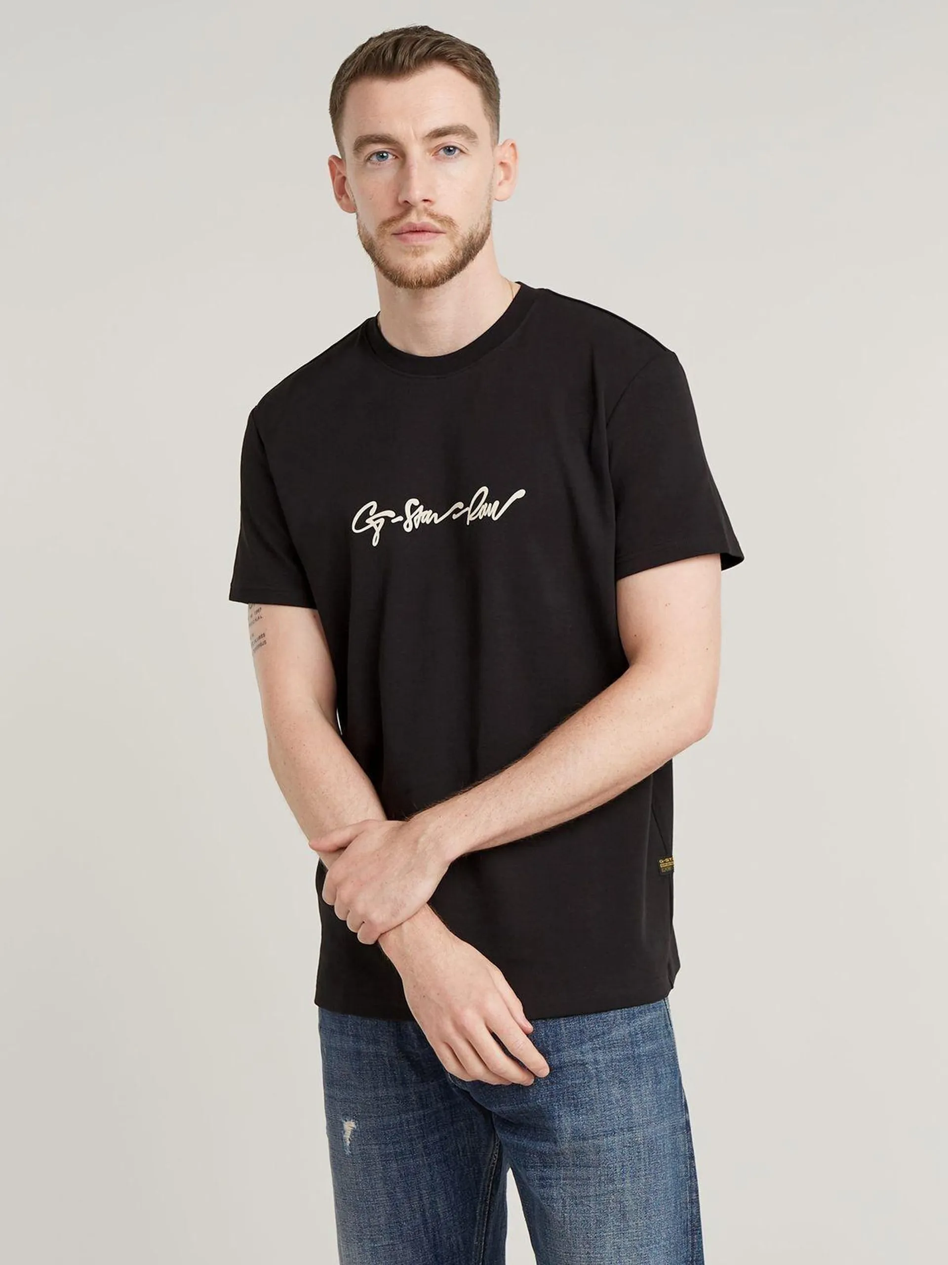 G-Star Men's G-Script Black T-Shirt