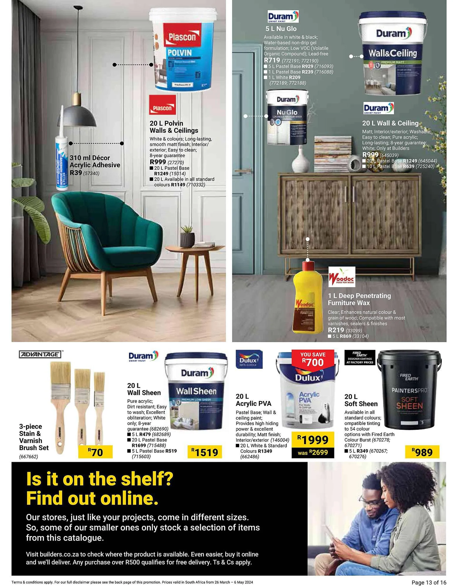 Builders Warehouse catalogue from 26 March to 6 May 2024 - Catalogue Page 13