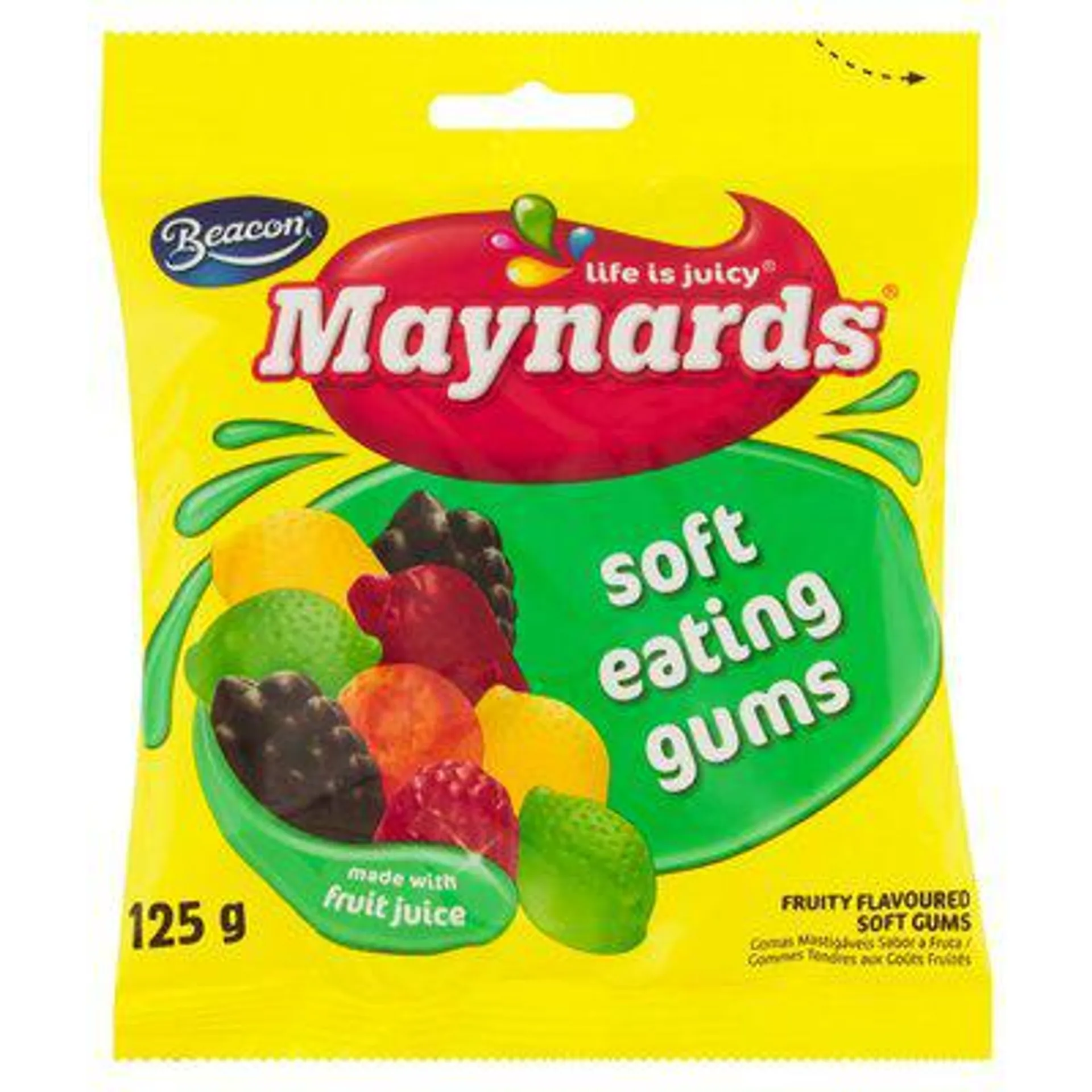 Maynards Sweets Soft Fruity Gums 125g