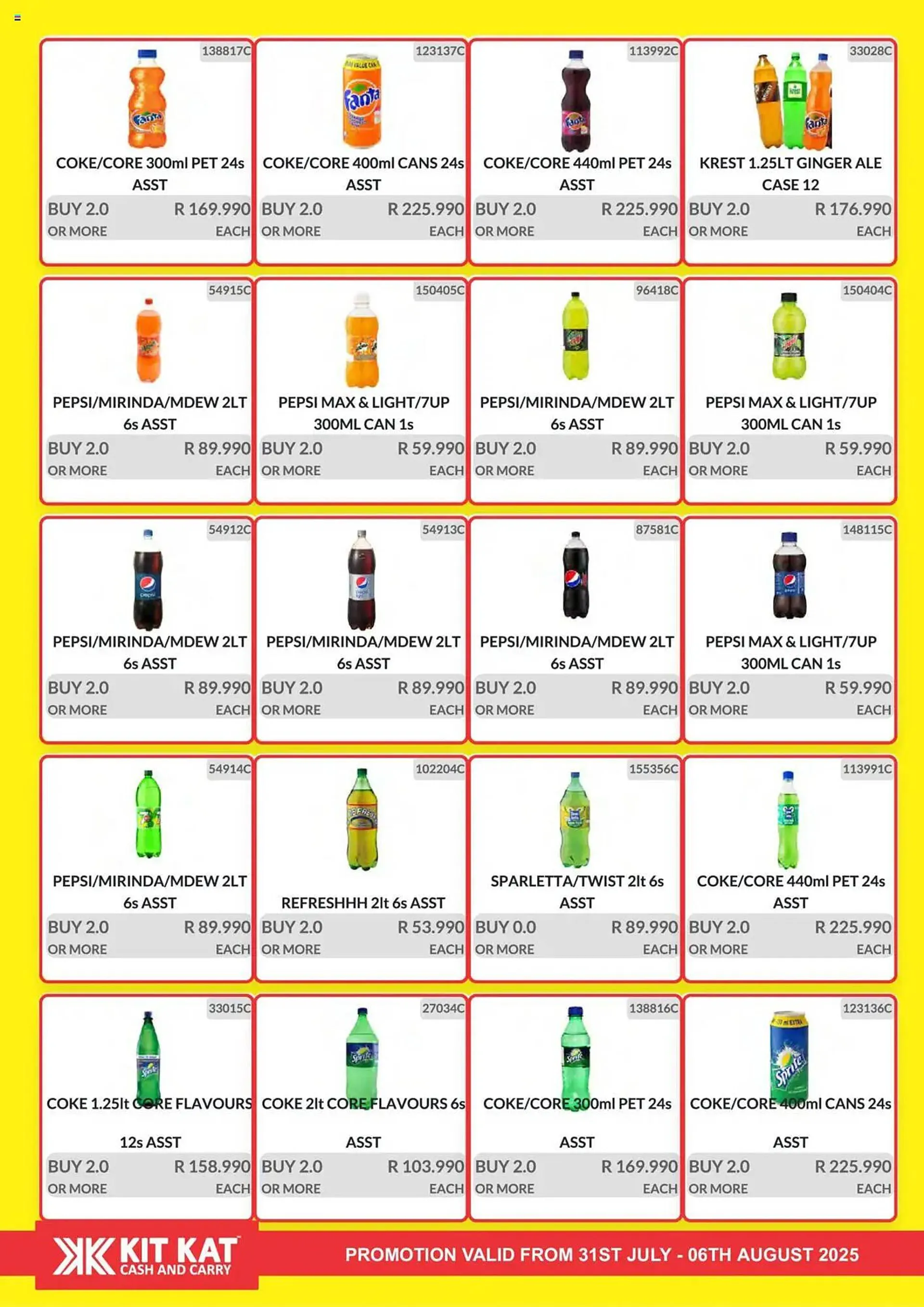 KitKat Cash and Carry catalogue from 31 July to 6 August 2025 - Catalogue Page 1