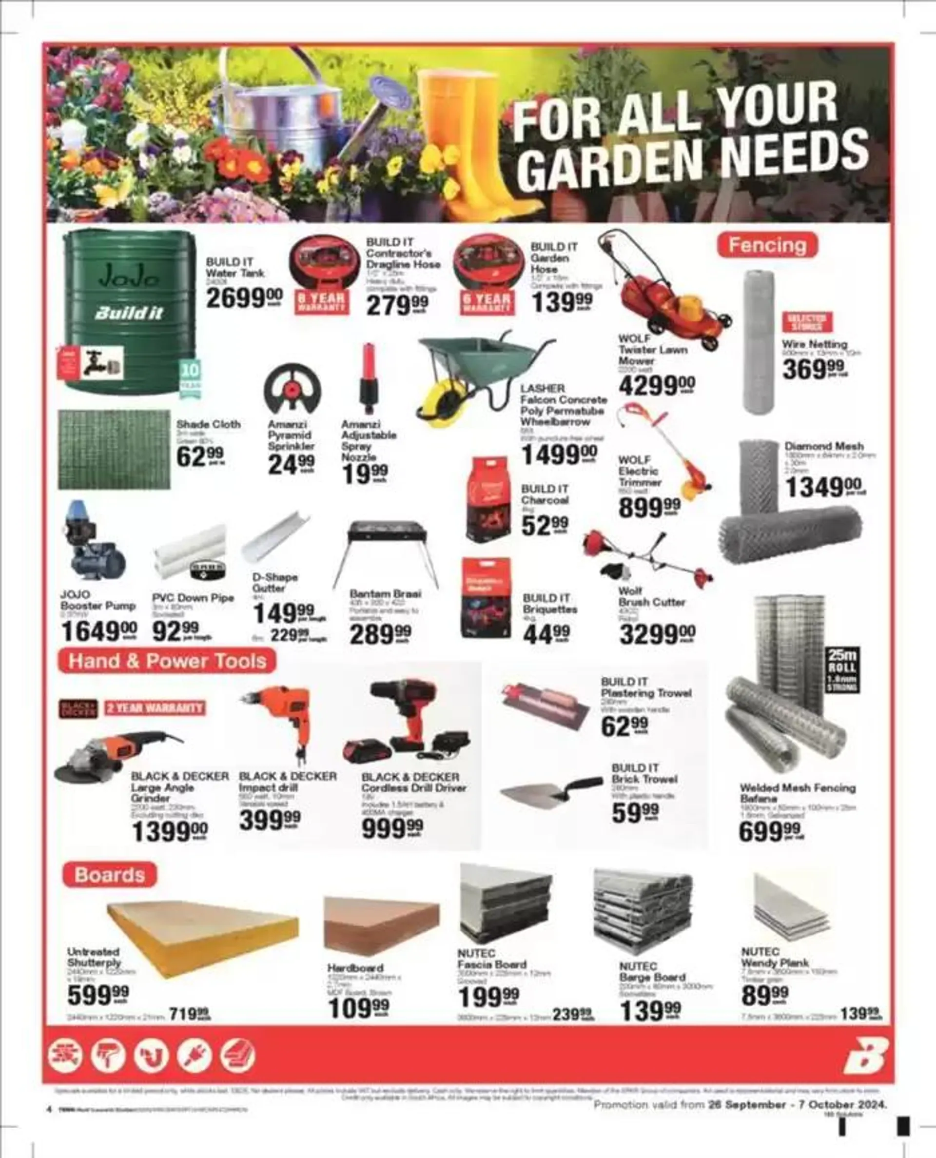 Build It Specials from 26 September to 7 October 2024 - Catalogue Page 4