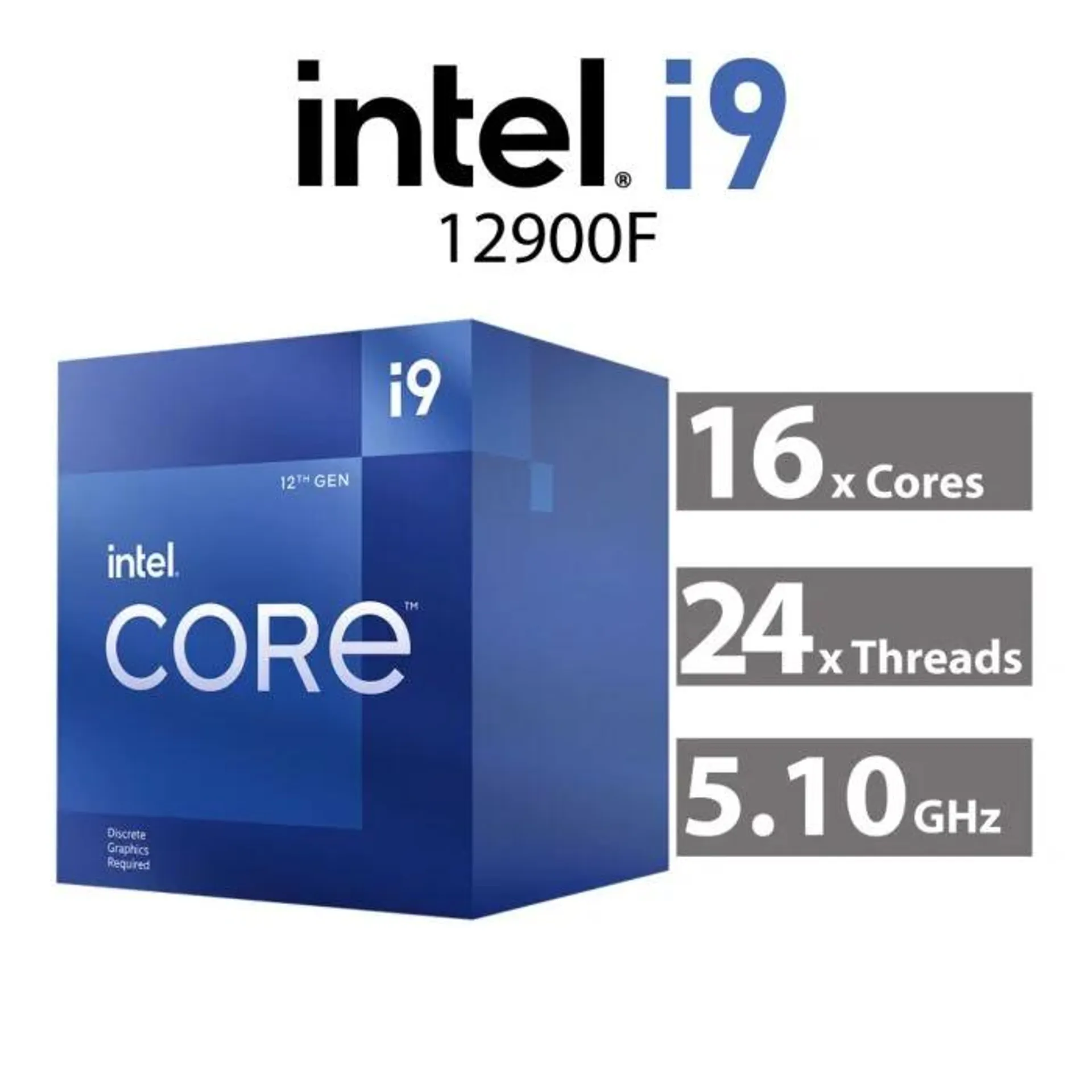 Intel Core i9-12900F Alder Lake 16-Core 2.40GHz LGA1700 65W BX8071512900F Desktop Processor