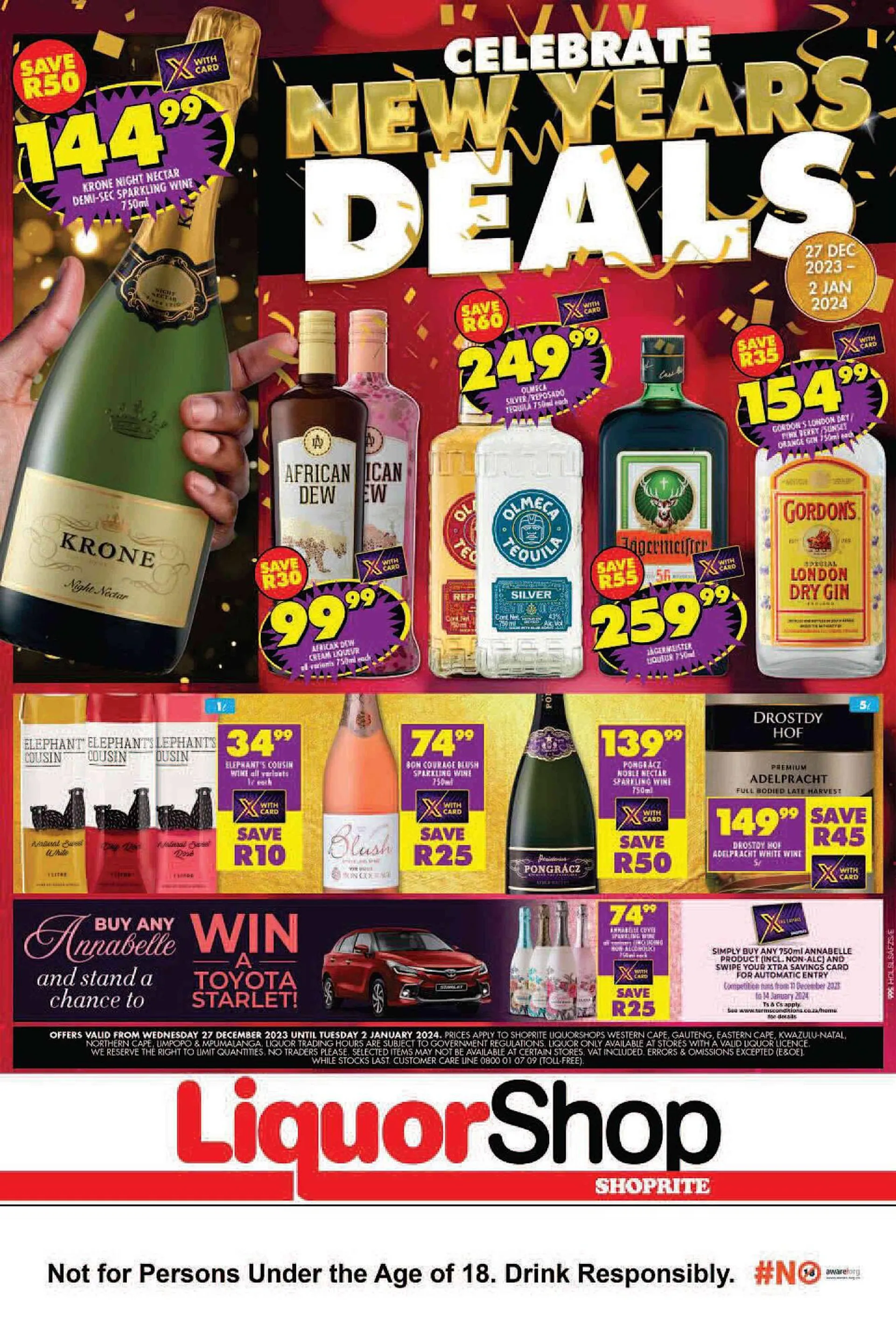 Shoprite catalogue from 27 December to 2 January 2024 - Catalogue Page 1