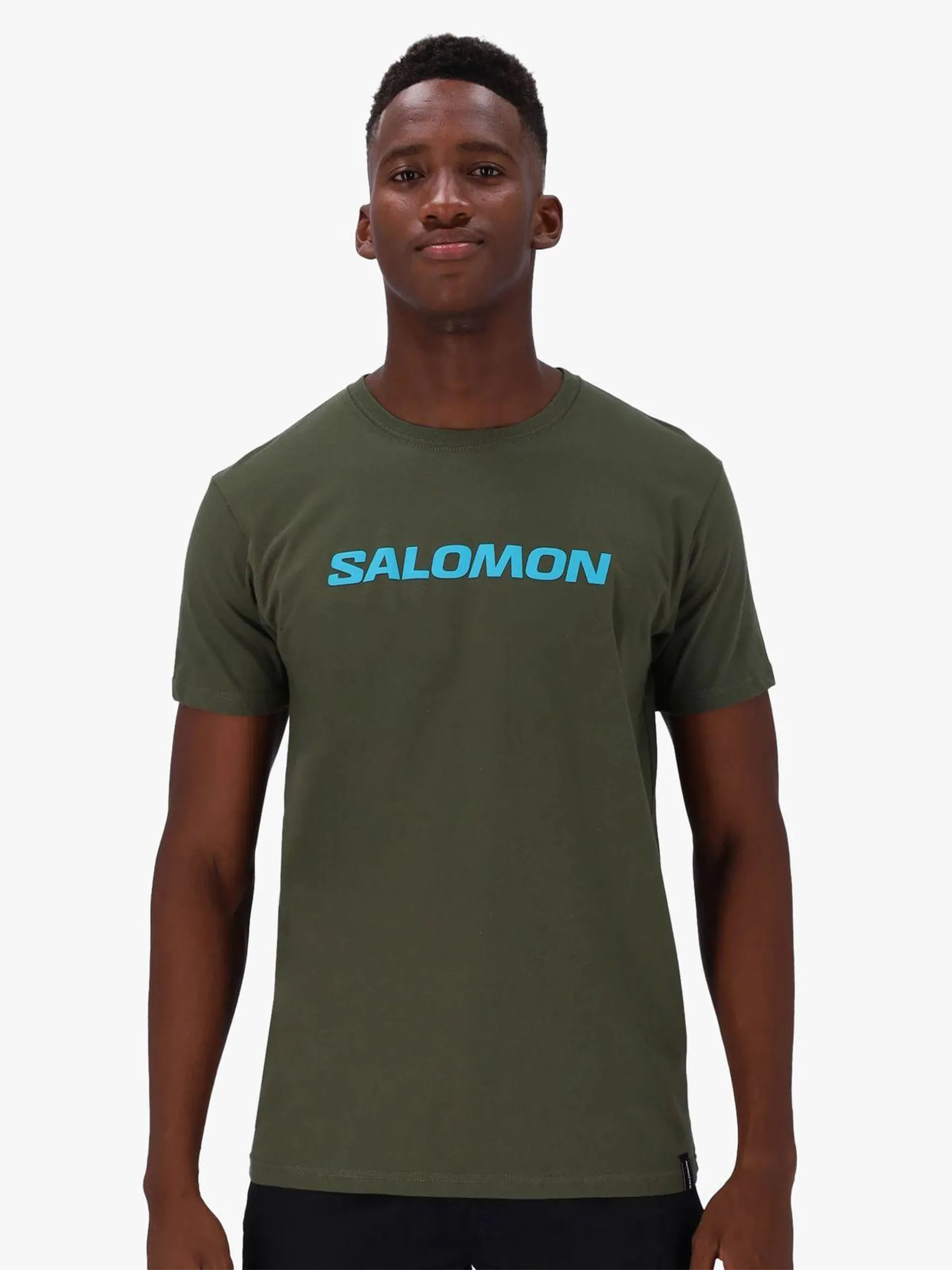 Mens Salomon Core Logo Green Tee